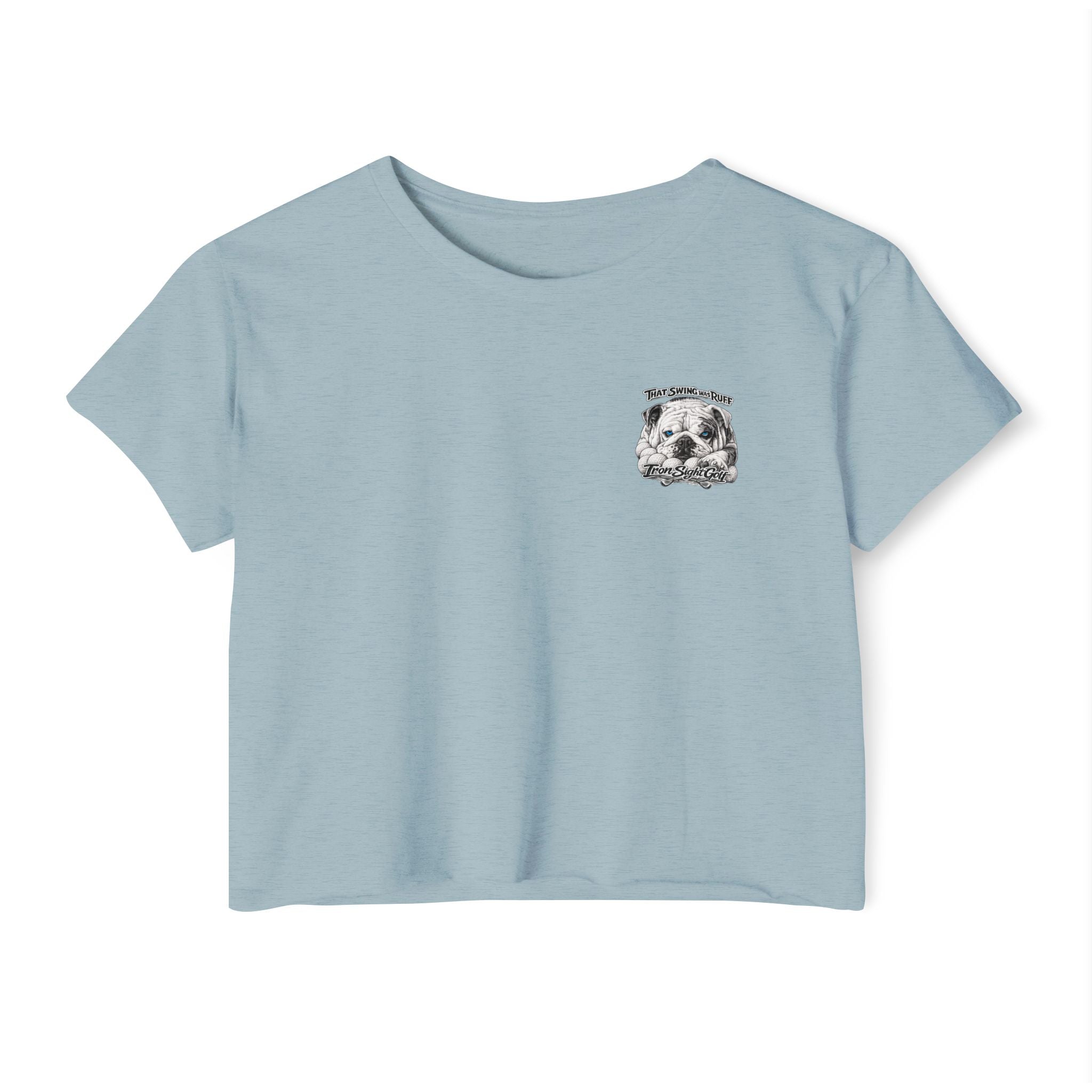 Bulldog Graphic Crop Top That Swing Was Ruff - image 15