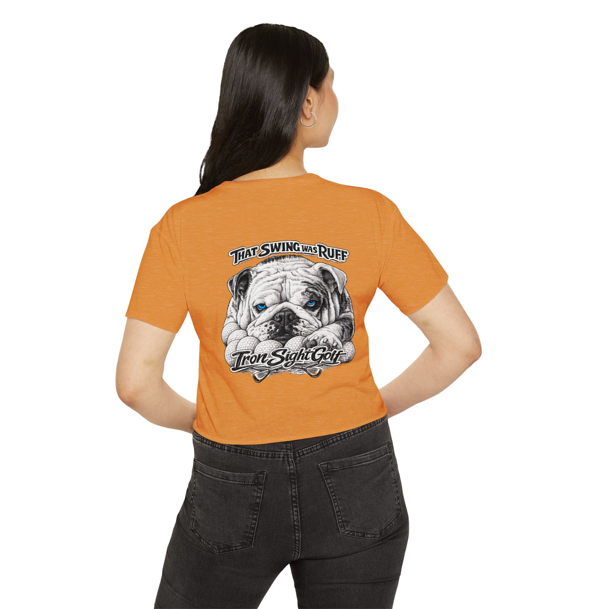 Bulldog Graphic Crop Top That Swing Was Ruff - image 24