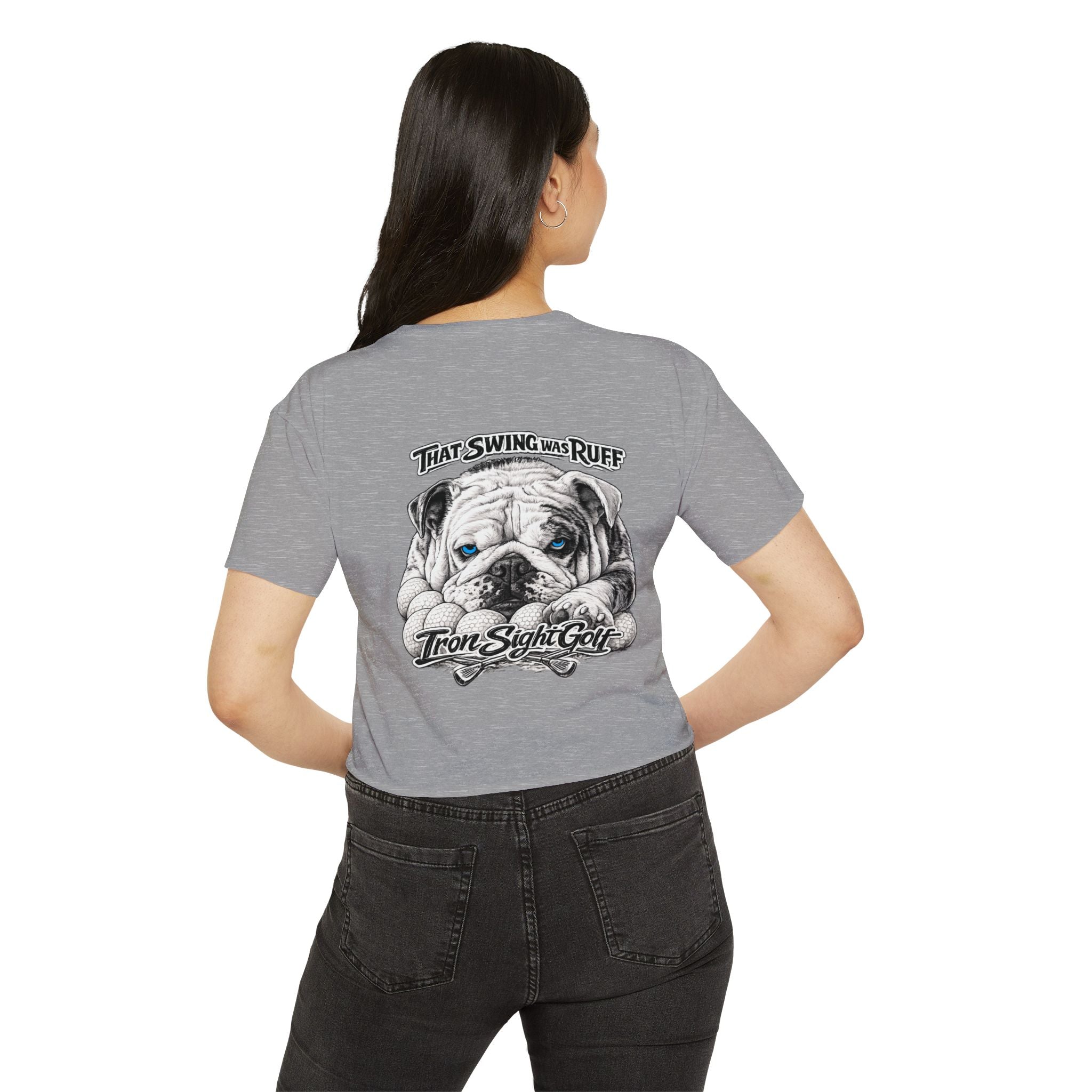 Bulldog Graphic Crop Top That Swing Was Ruff - image 26