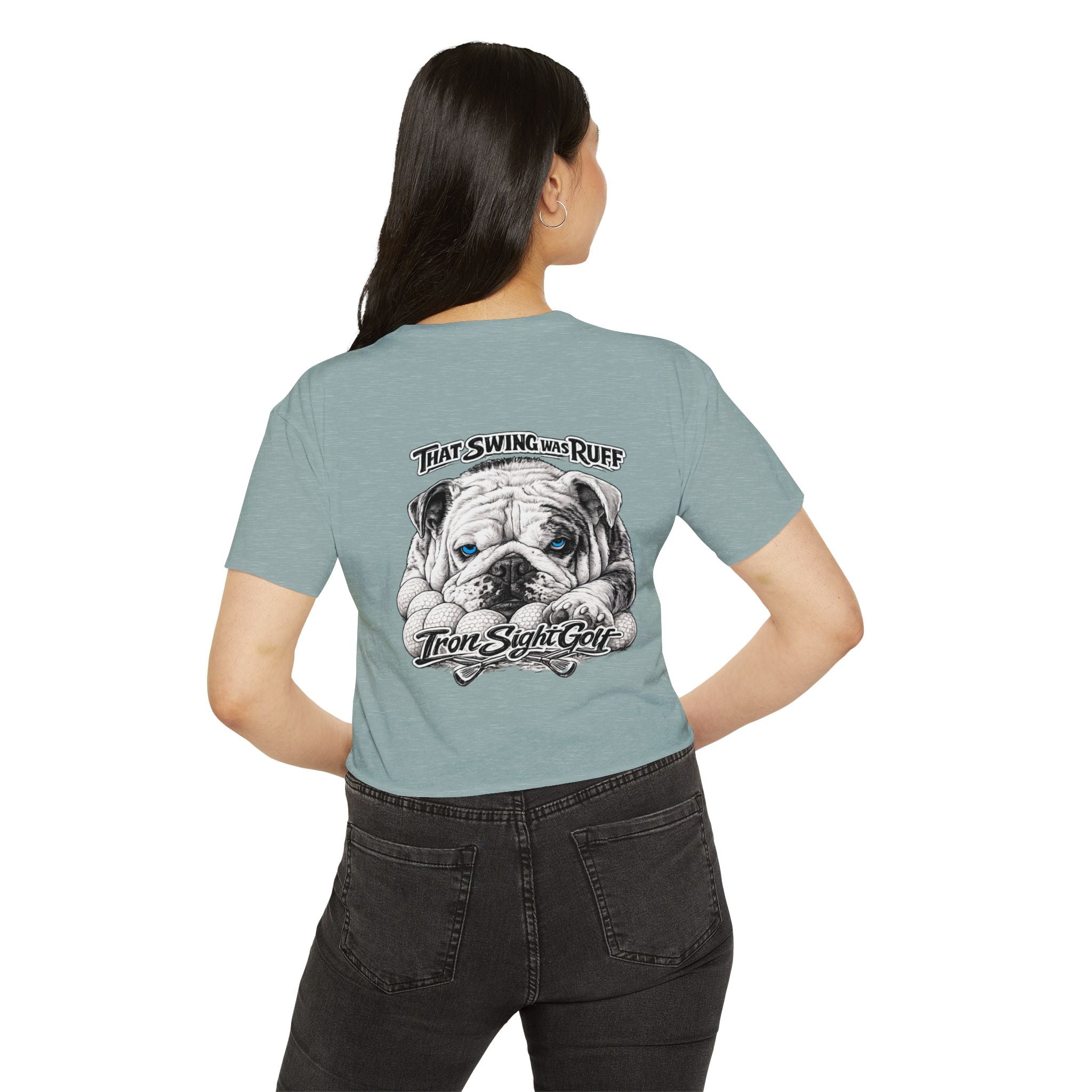 Bulldog Graphic Crop Top That Swing Was Ruff - image 28