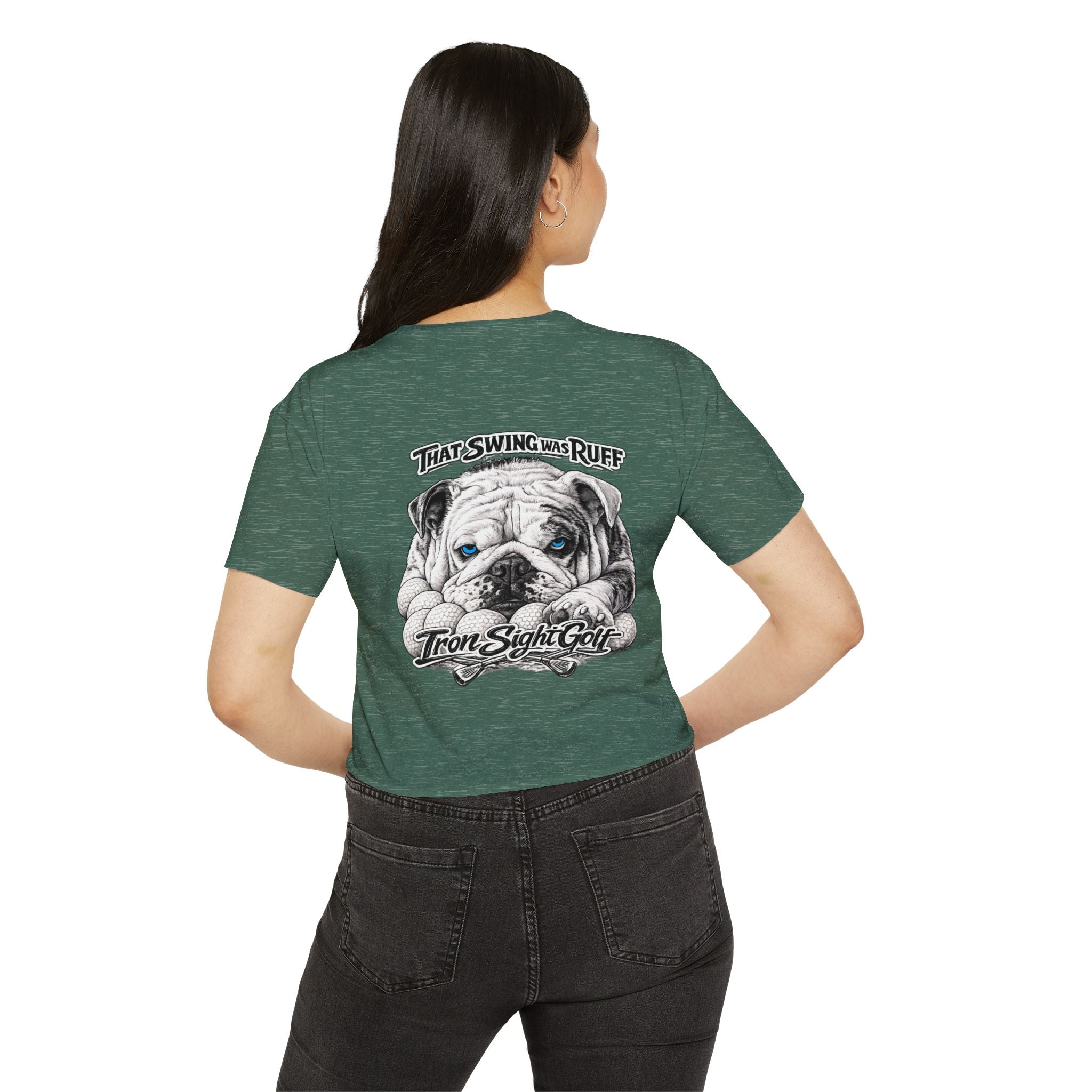 Bulldog Graphic Crop Top That Swing Was Ruff - image 30