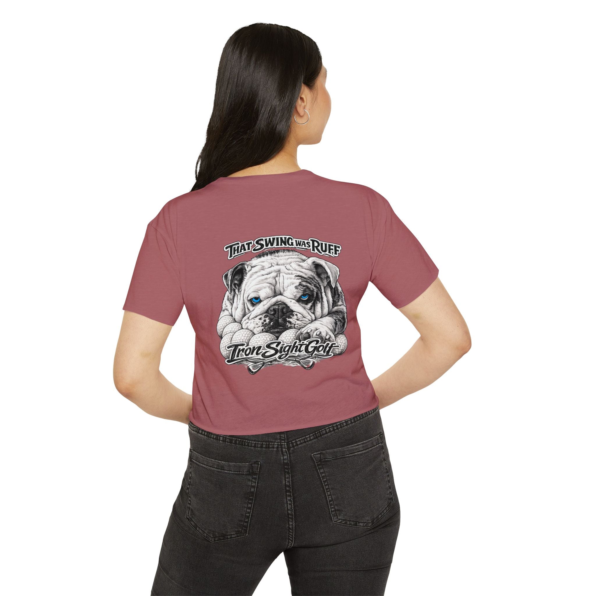 Bulldog Graphic Crop Top That Swing Was Ruff - image 38
