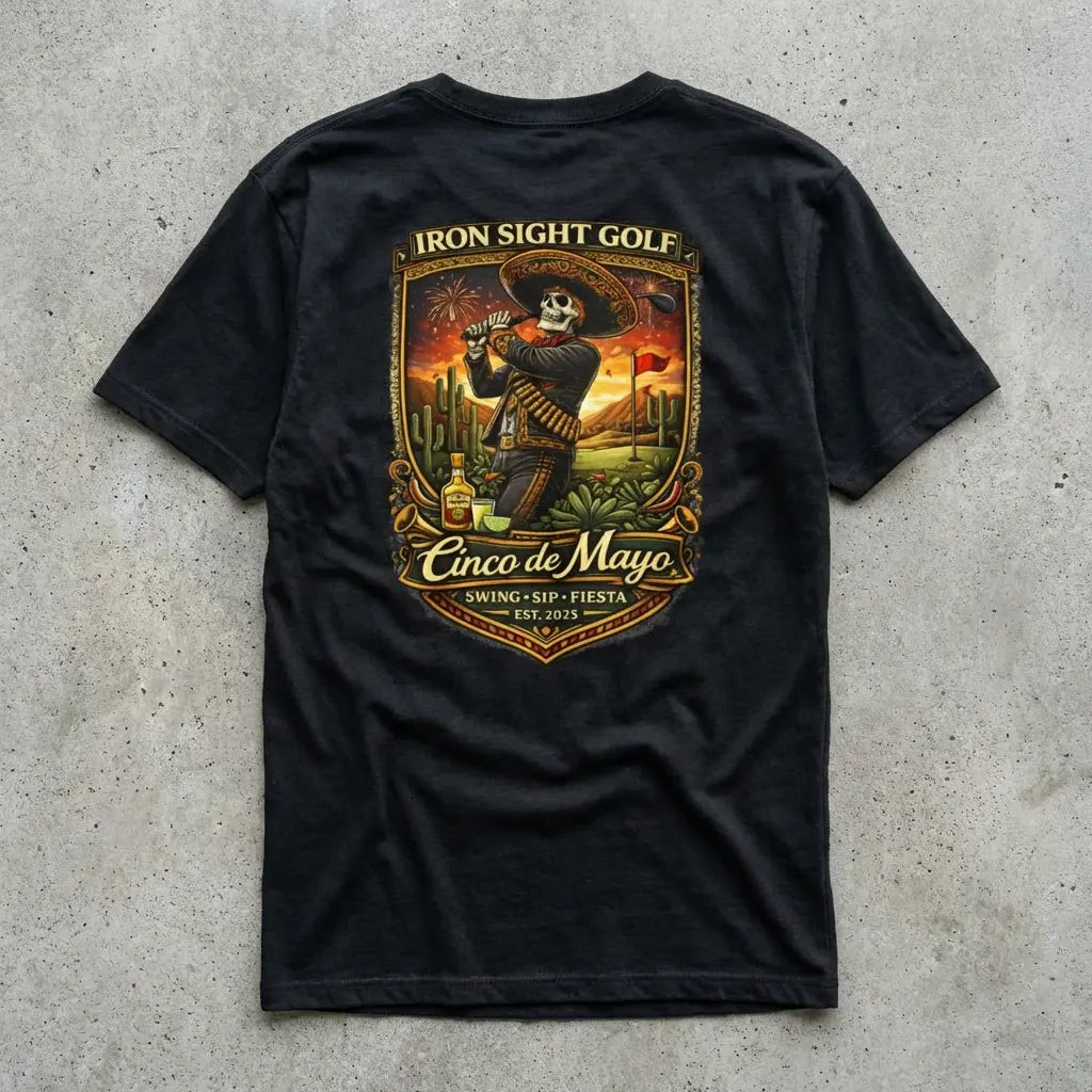 Cinco de Mayo The Iron Sight Golf Way T-Shirt - image 4