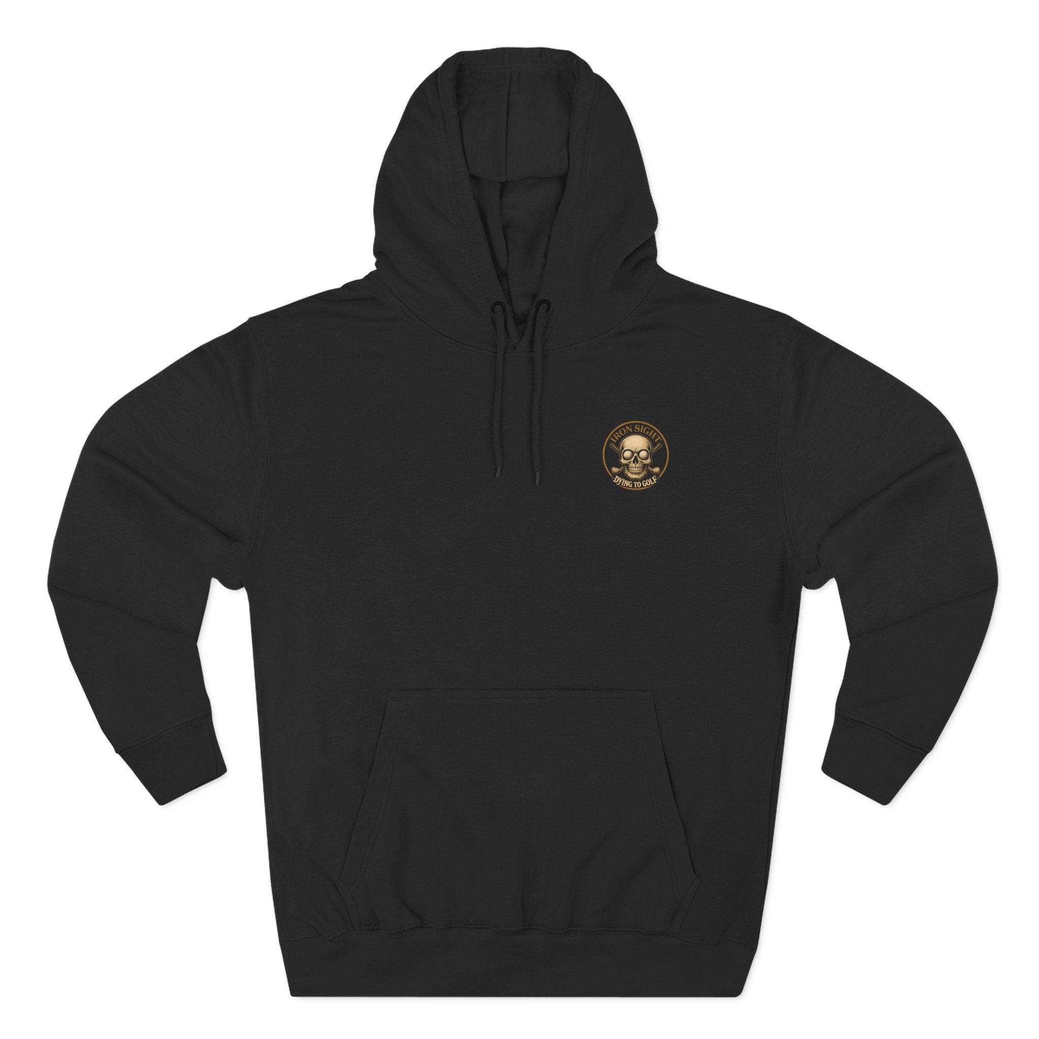 Dying to Golf Skull Hoodie with Golf Ball Eyes and Crossed Irons - image 2