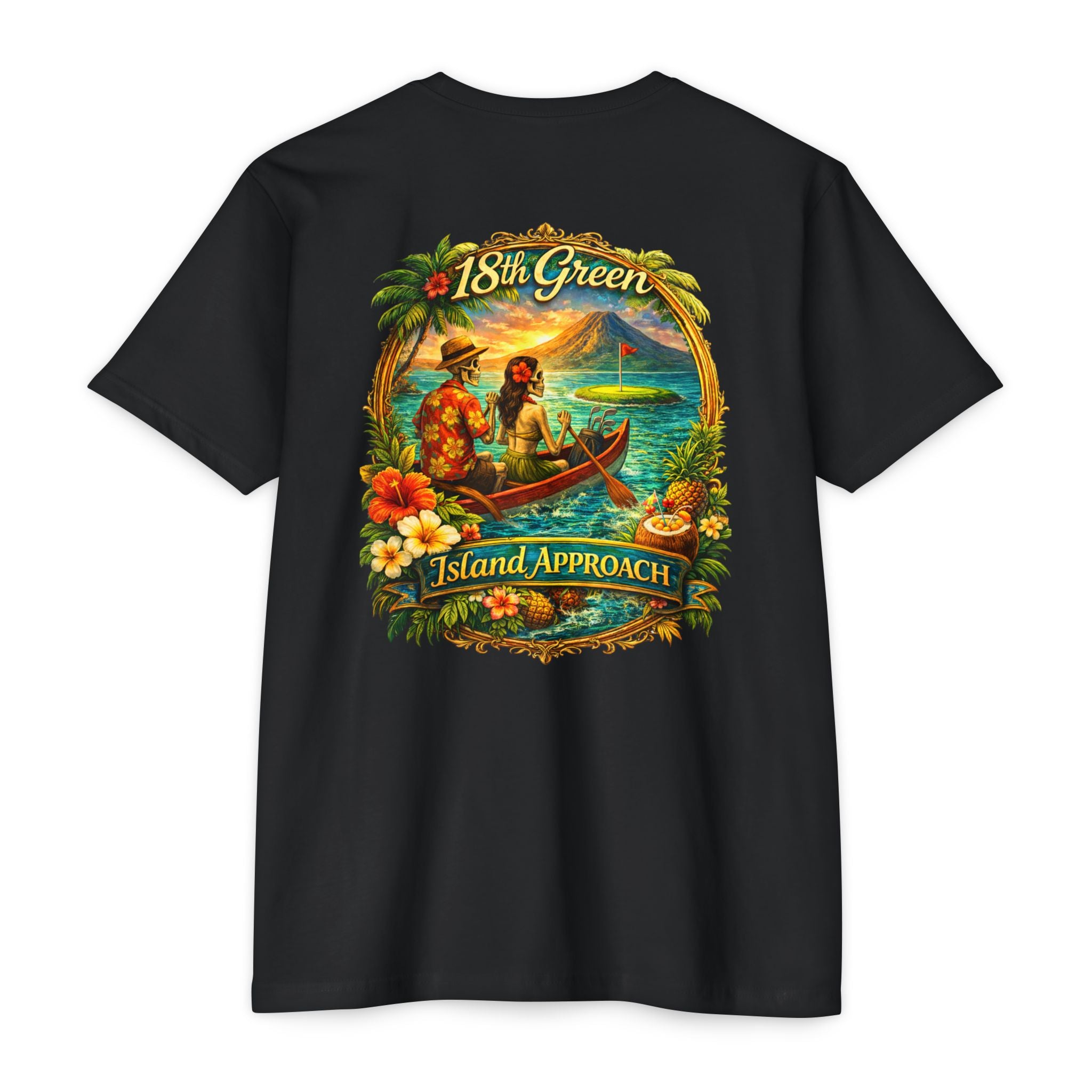 Hawaiian 18th Green Island Rowing Couple Golf T-Shirt - image 13