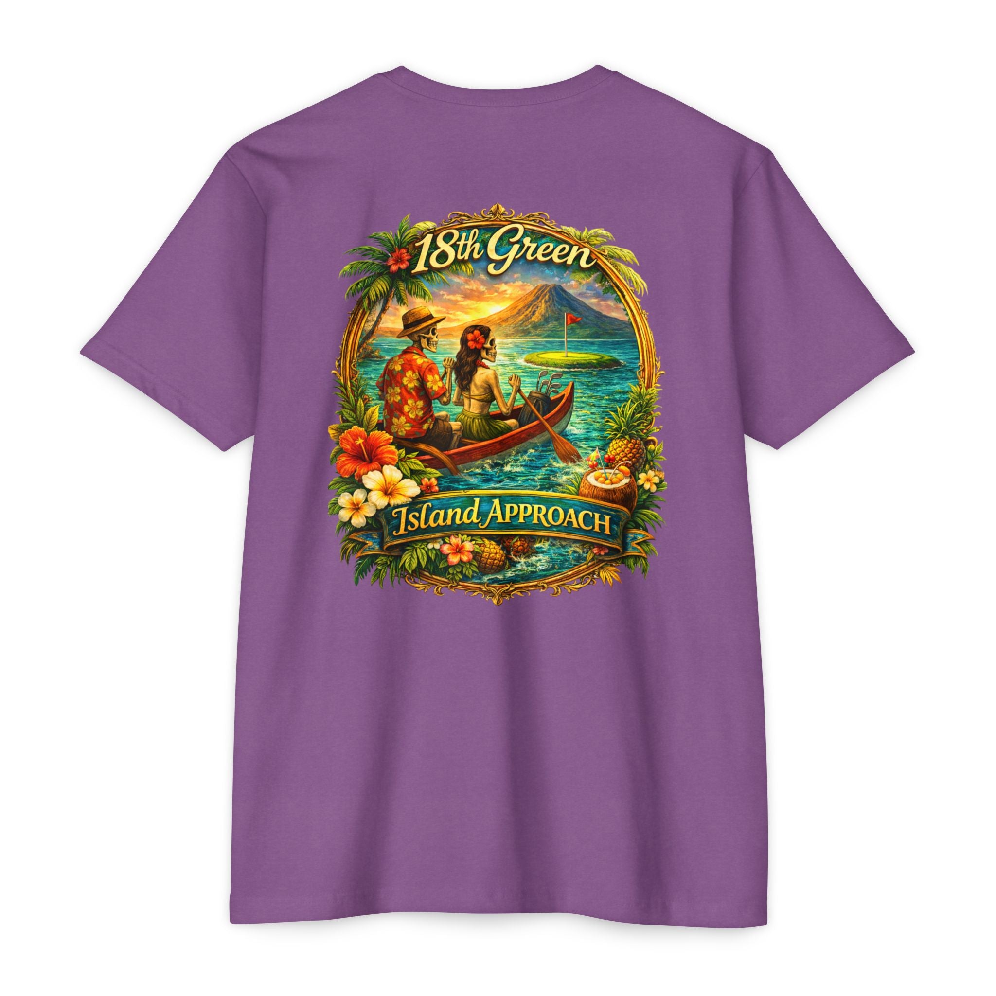 Hawaiian 18th Green Island Rowing Couple Golf T-Shirt - image 15