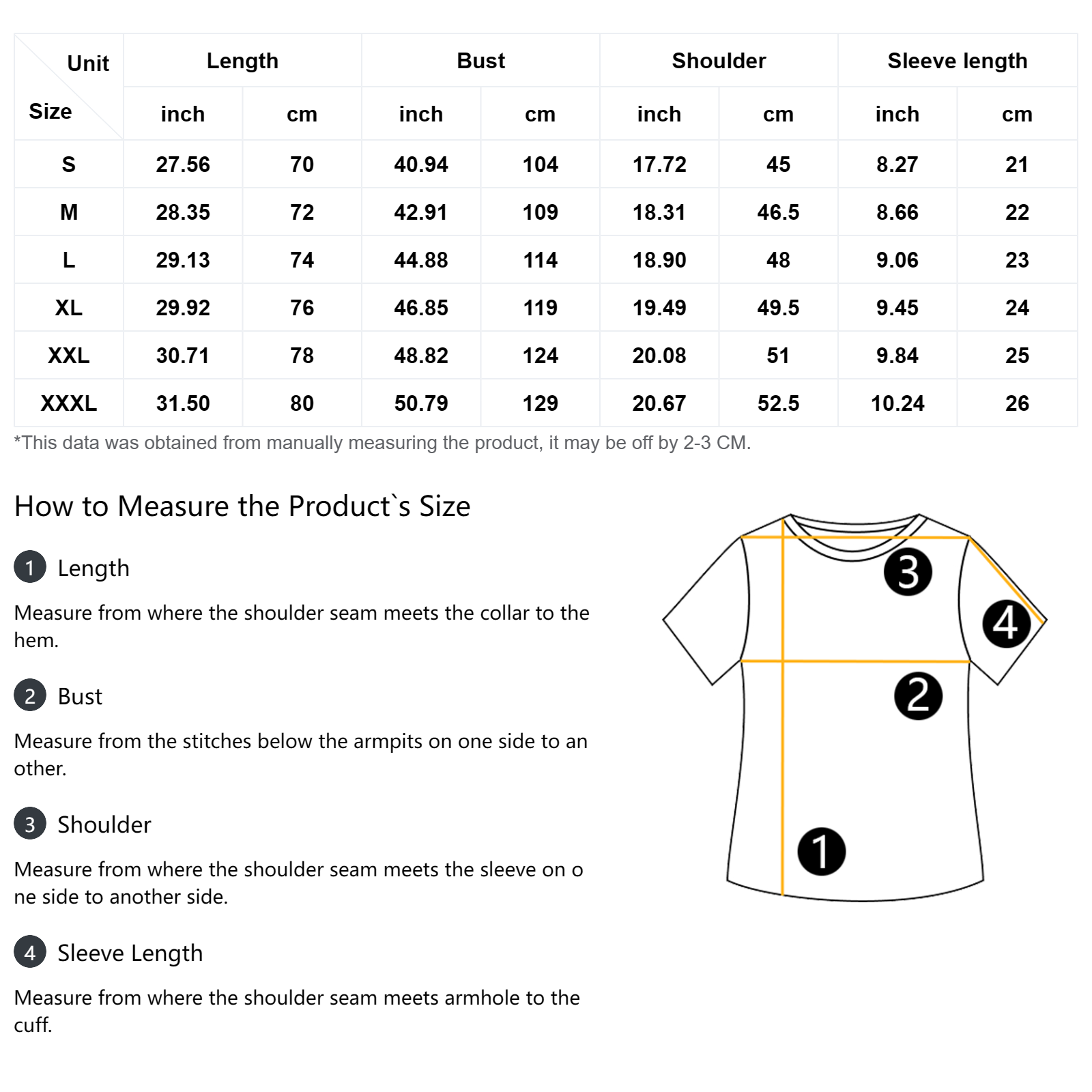 Iron Sight Casual Golf Polo size guide - image 14