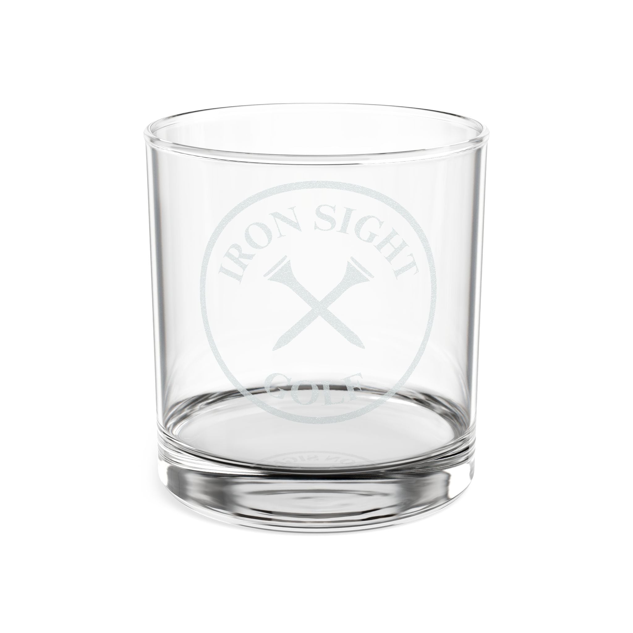 Iron Sight Golf Engraved Whisky Glass - image 1