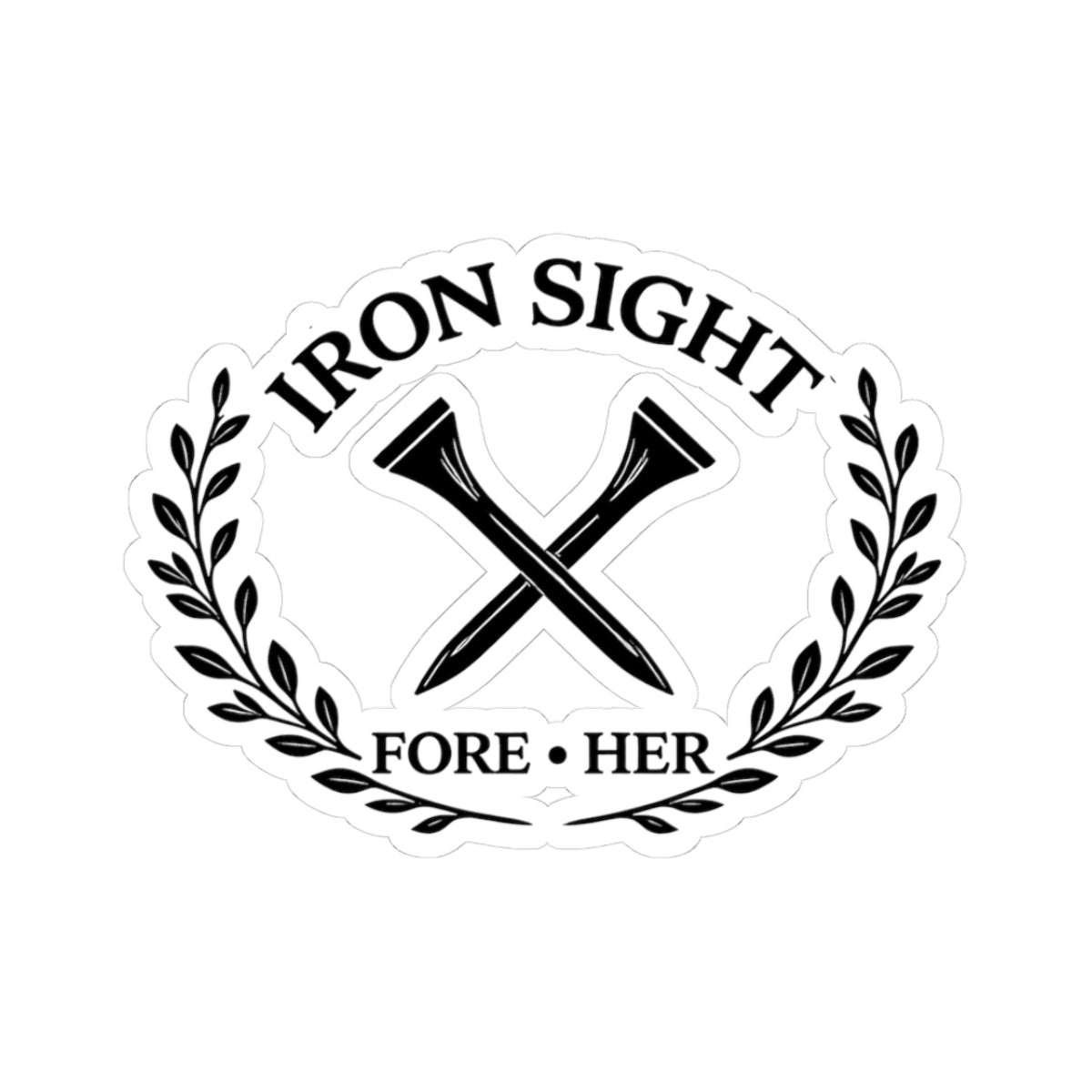 Iron Sight Golf For Her Womens Golf Sticker - image 1