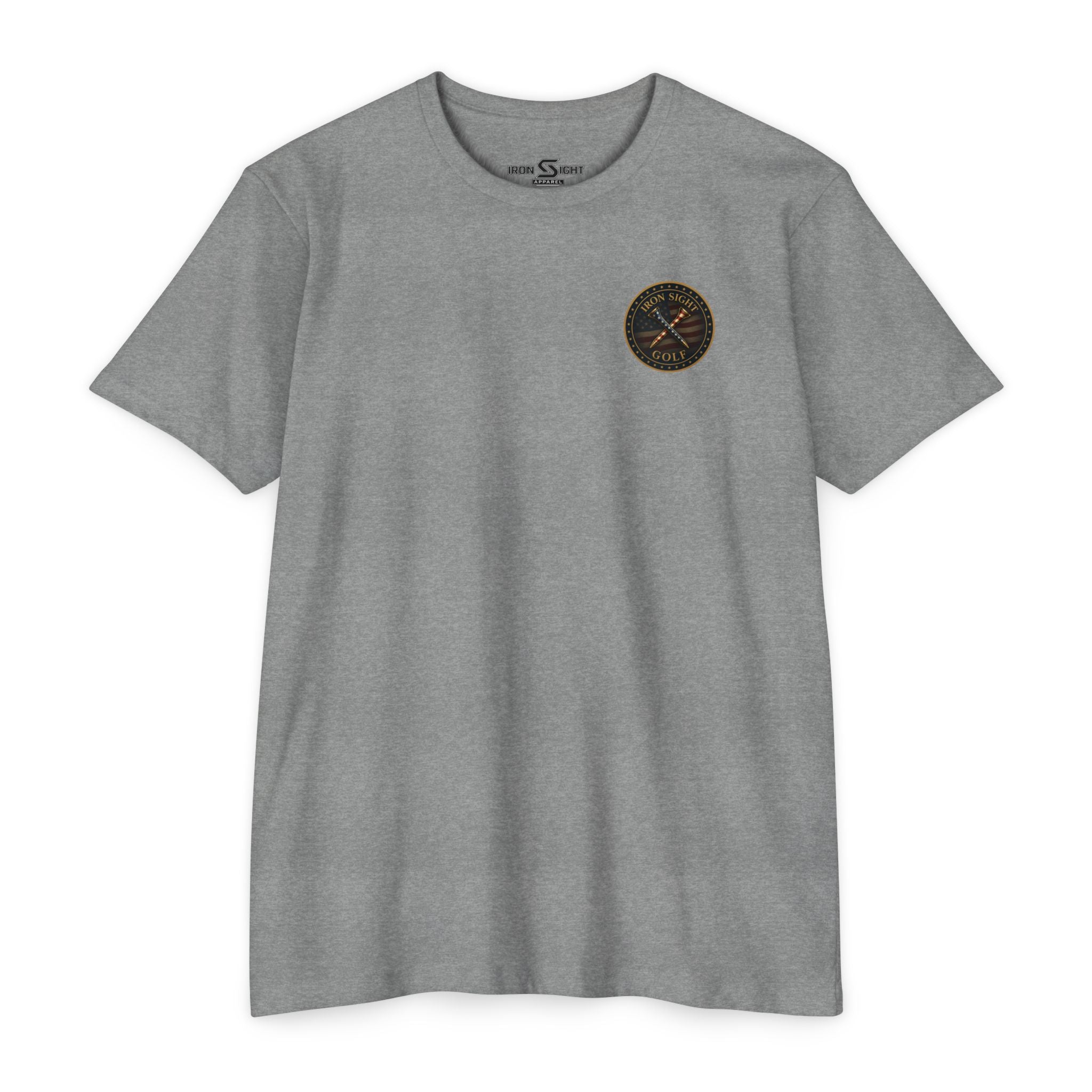 Iron Sight Golf American Flag Crossed Clubs T-Shirt - image 4