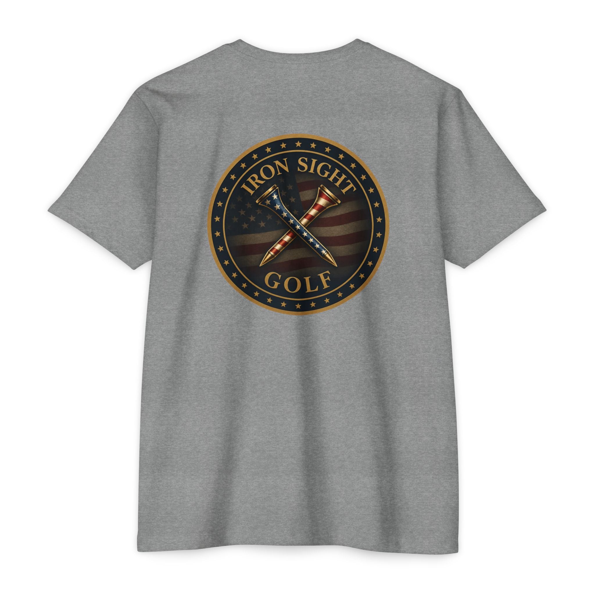 Iron Sight Golf American Flag Crossed Clubs T-Shirt - image 9