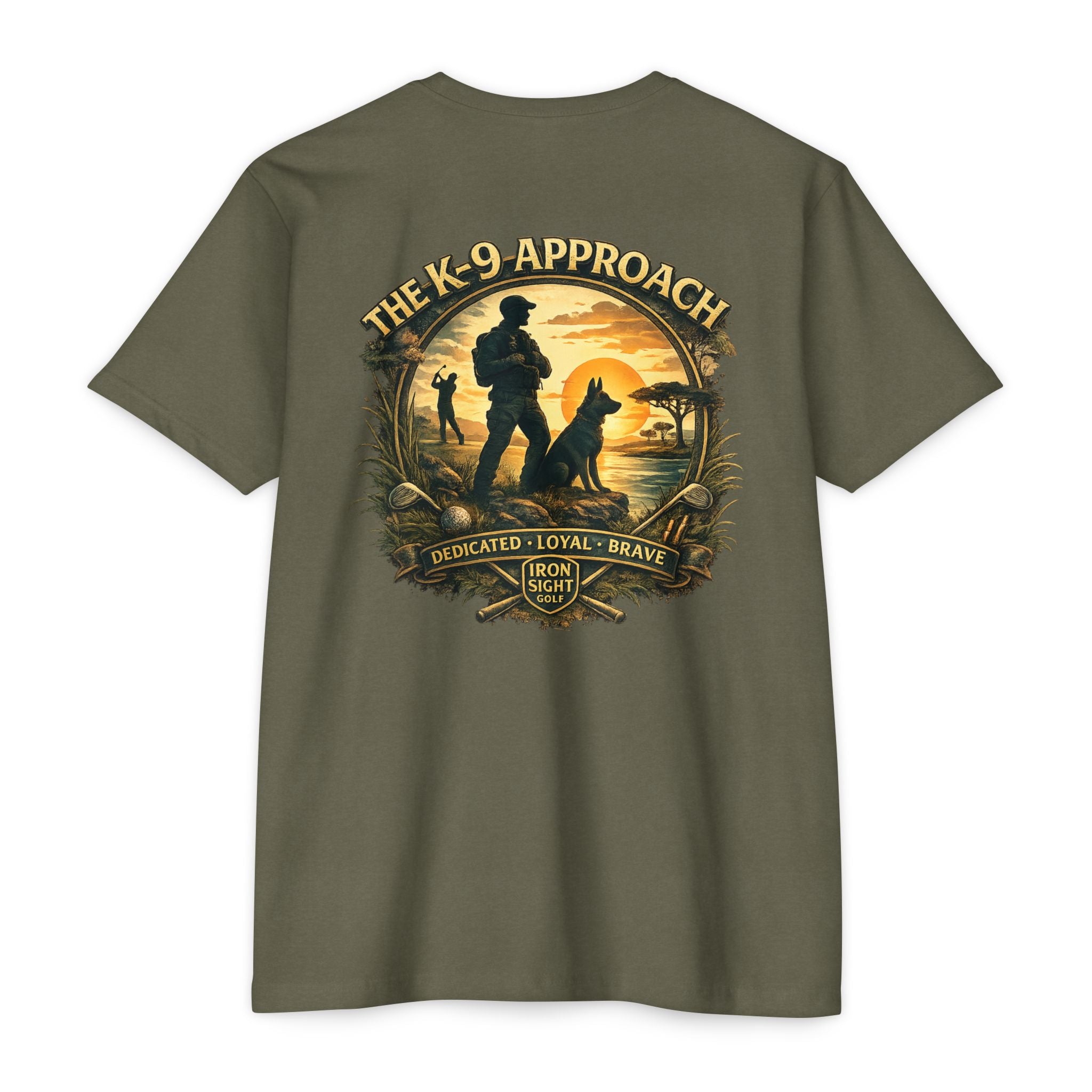 Dedicated Loyal Brave Police K9 Approach T-Shirt - image 2