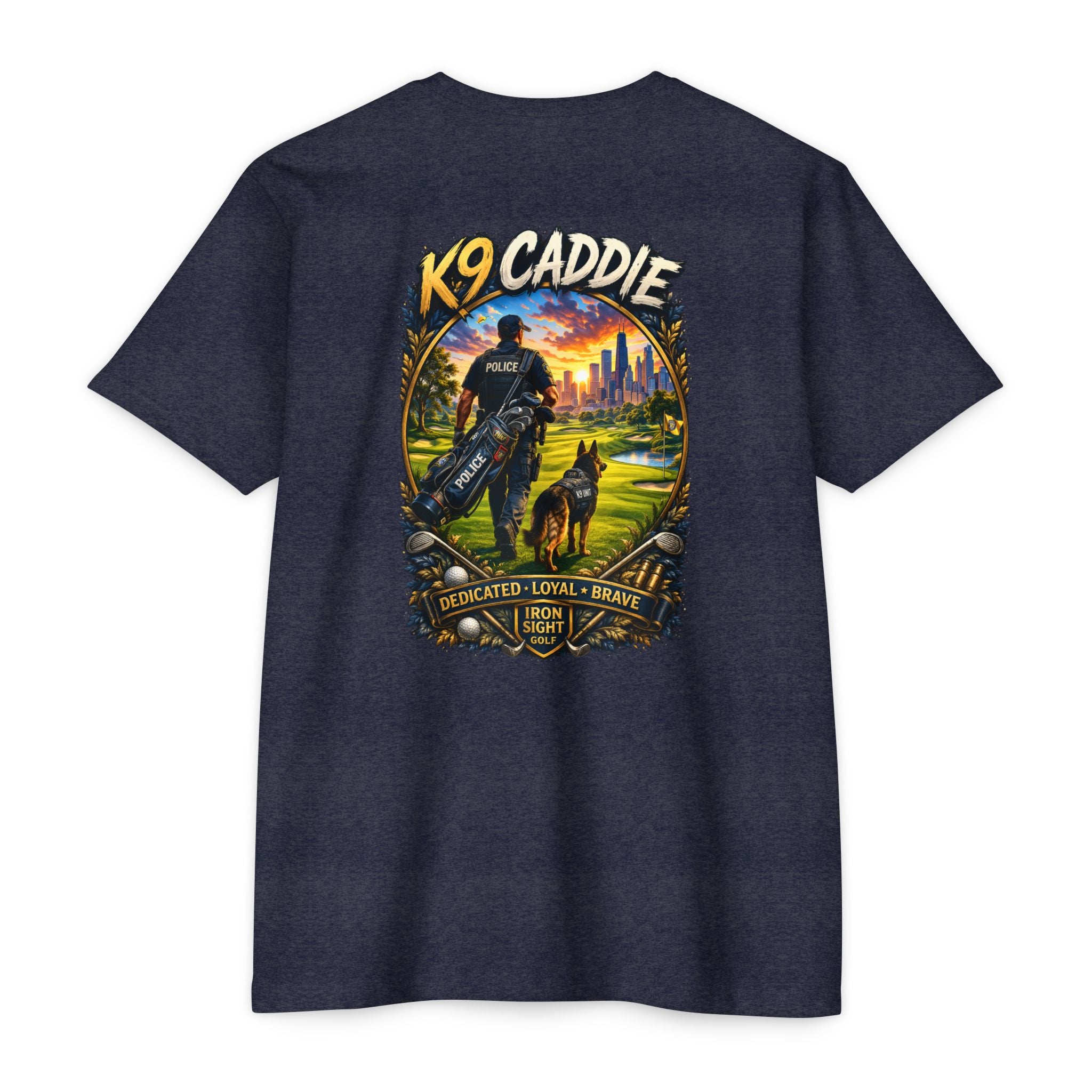 K9 Caddie Dedicated Loyal Brave Police T-Shirt - image 4