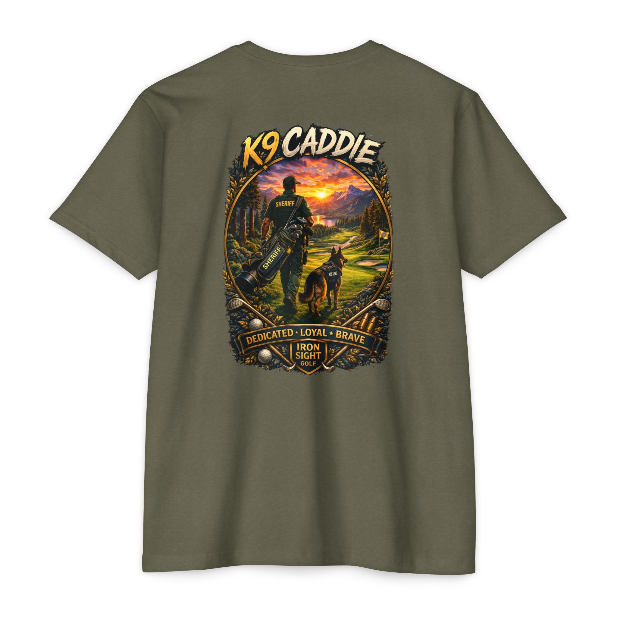 K9 Caddie Sheriff Golf T-Shirt by Iron Sight Golf - image 2