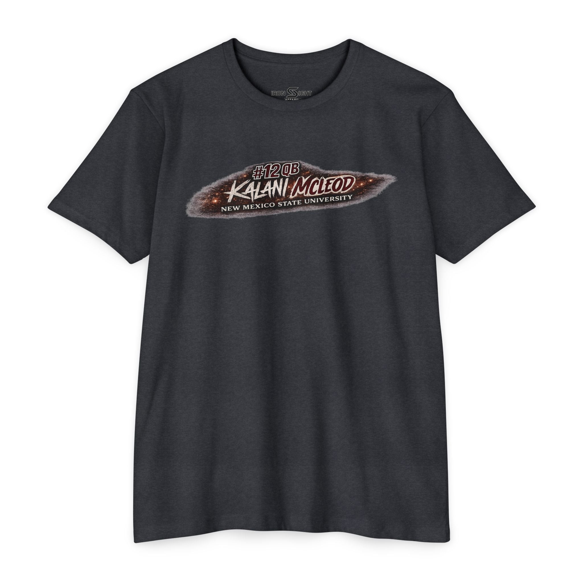 Kalani McLeod 12 Quarterback New Mexico State T-Shirt - image 4