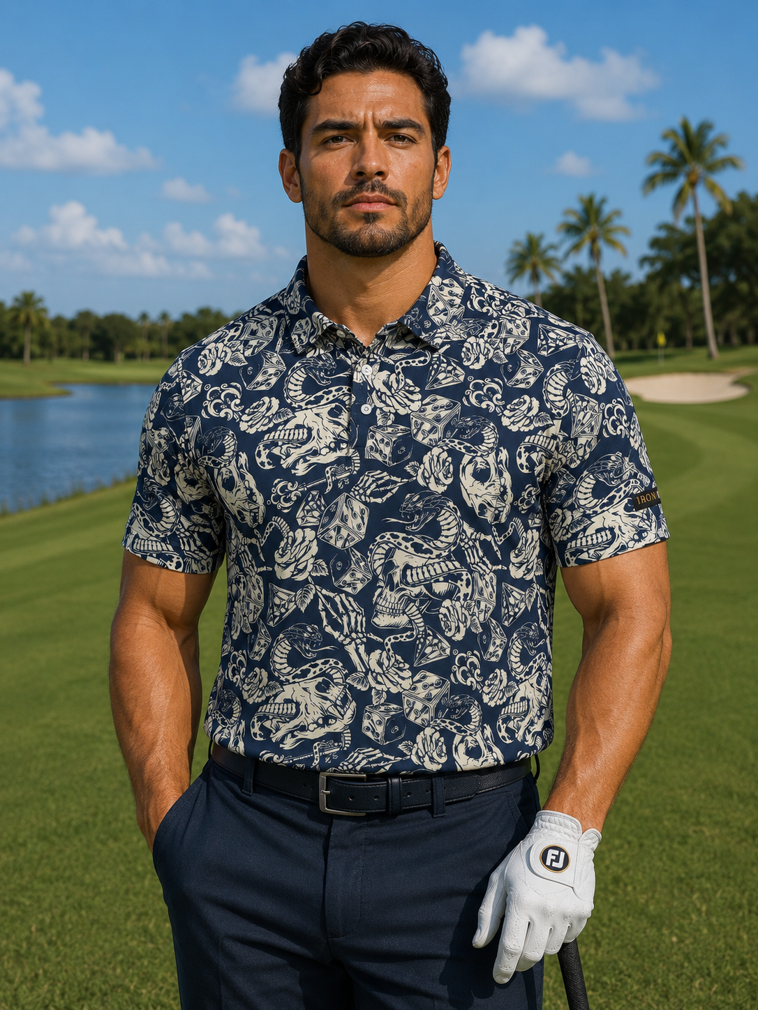 Living Dangerous Performance Golf Polo - image 1