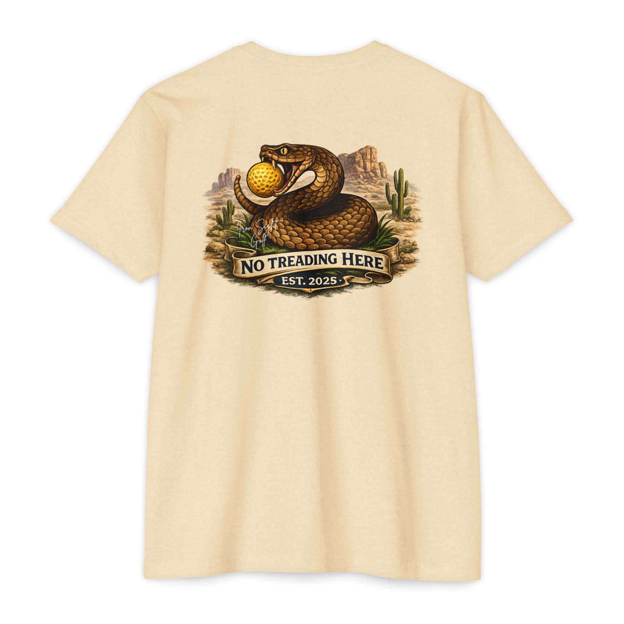 No Treading Here Iron Sight Golf Tribute T-Shirt - image 2