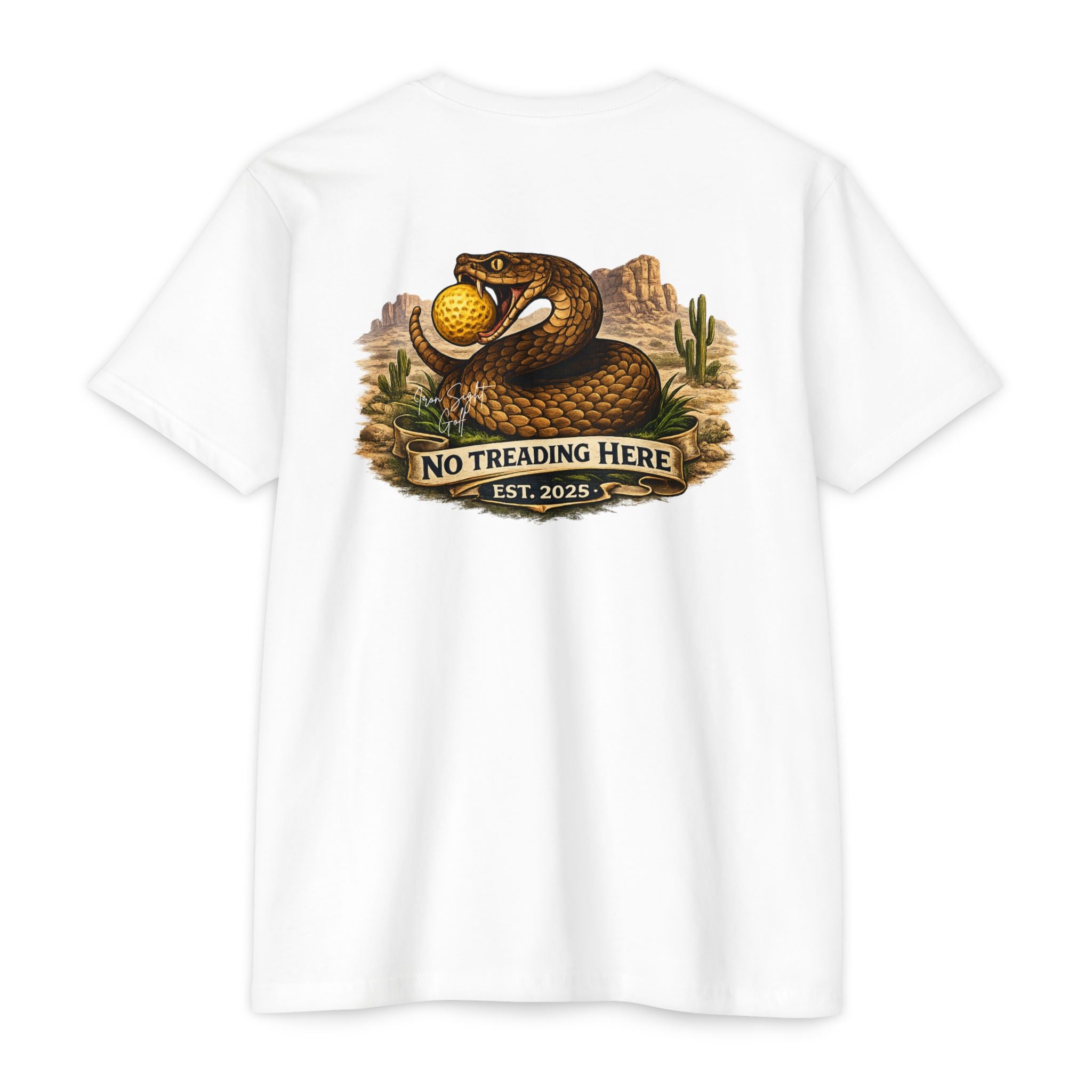 No Treading Here Iron Sight Golf Tribute T-Shirt - image 4