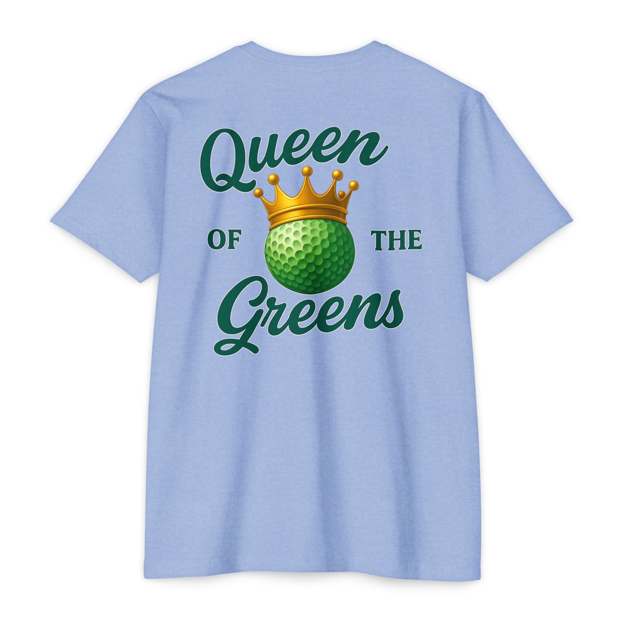 Queen of the Greens Mint Golf Ball with Gold Crown T-Shirt - image 5