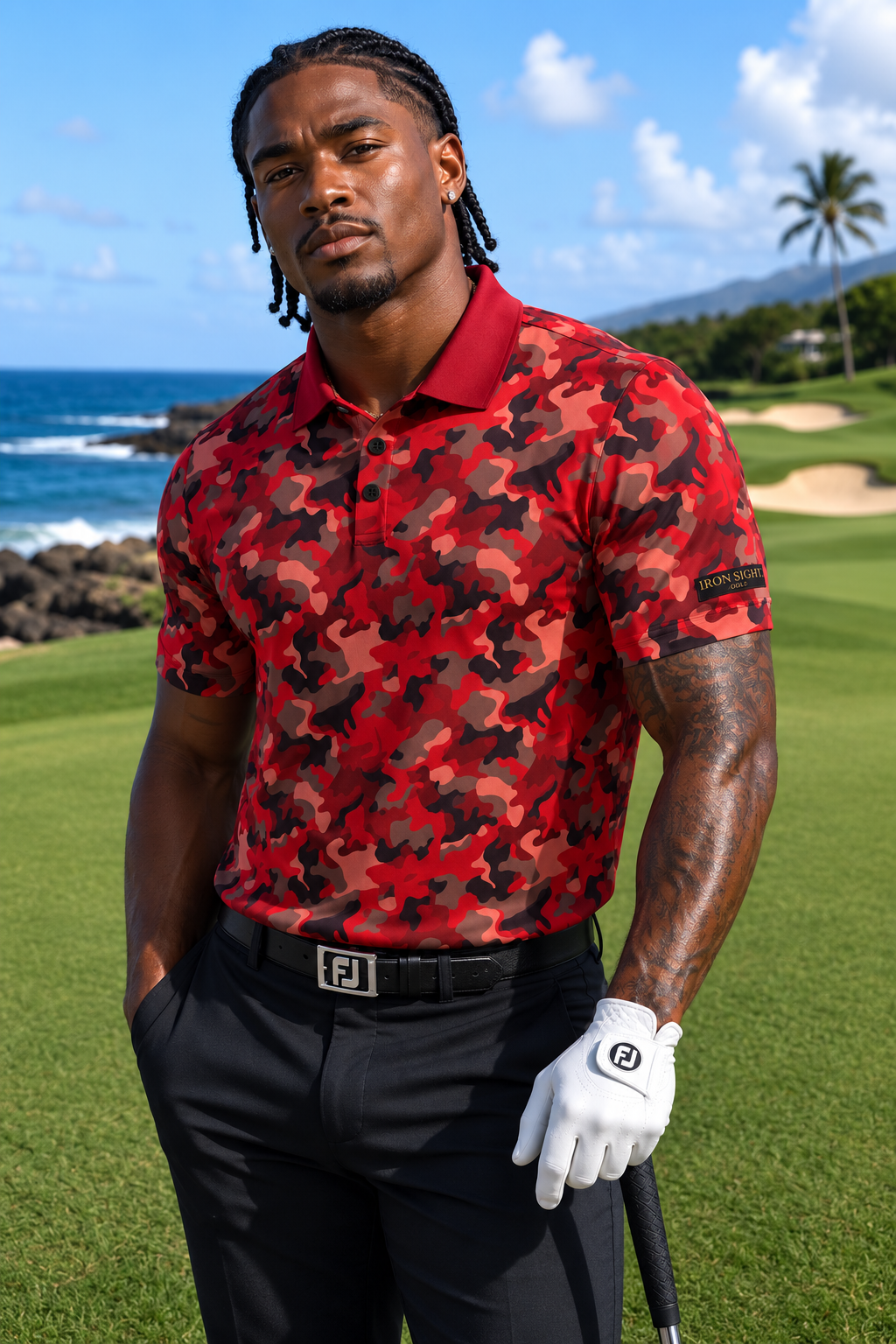 Red Alert Performance Golf Polo - image 1