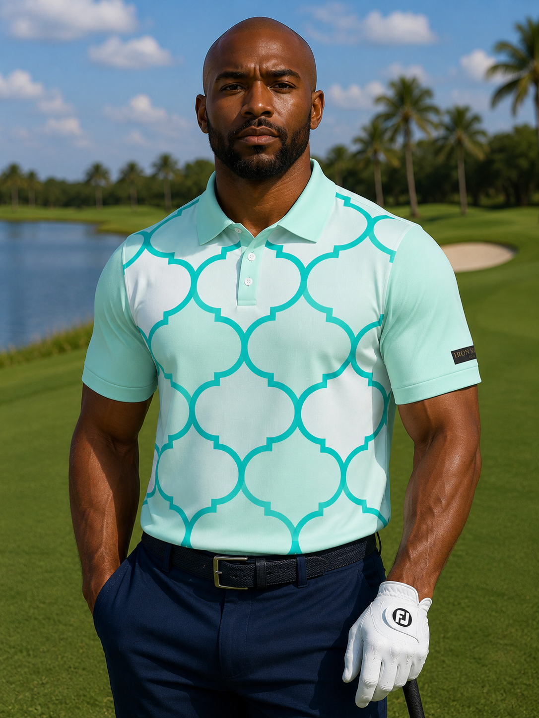 Sea Glass Performance Golf Polo - image 1
