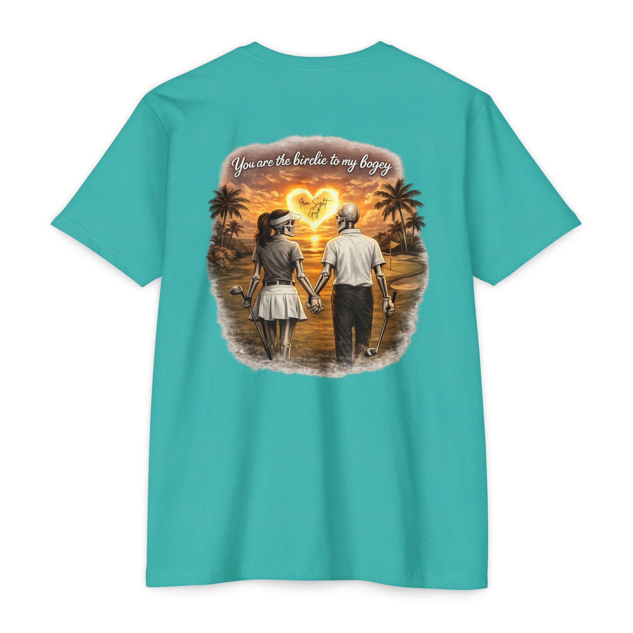Skeleton Golf Couples Youre the Birdie to My Bogey T-Shirt - image 1
