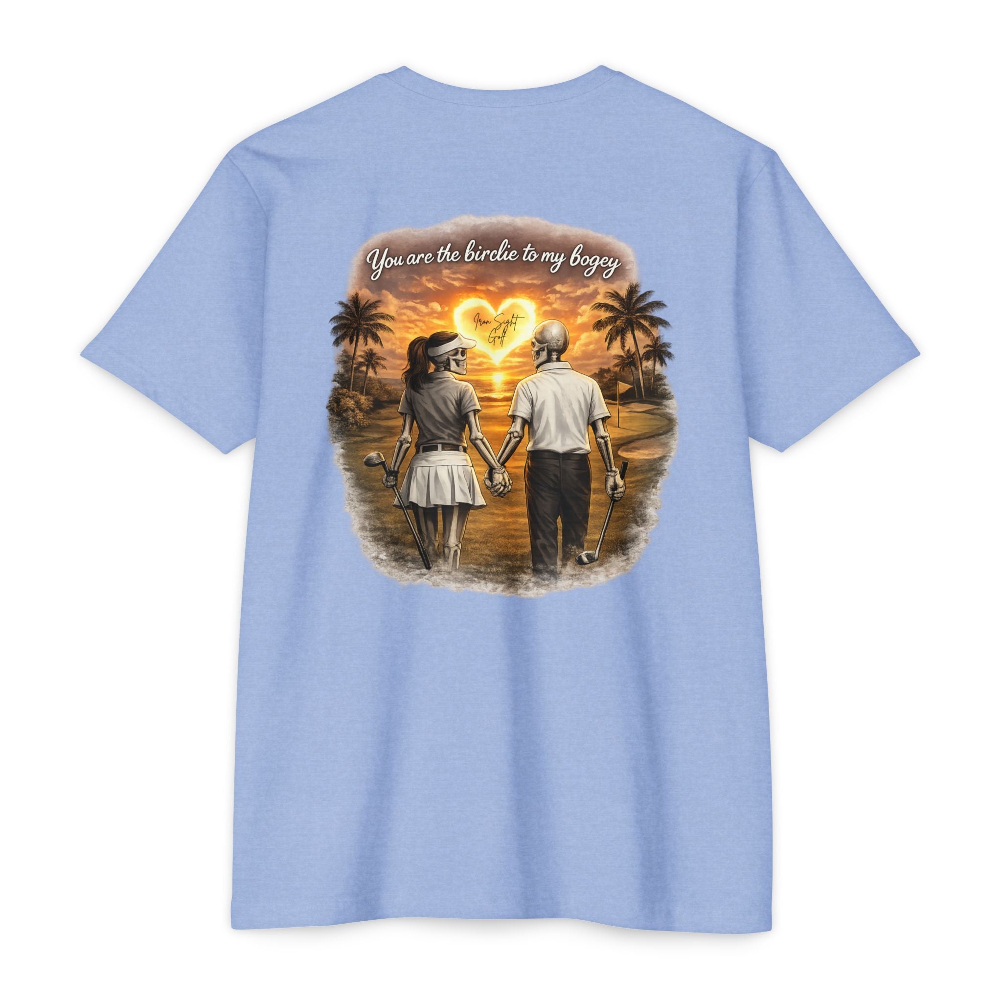 Skeleton Golf Couples Youre the Birdie to My Bogey T-Shirt - image 5