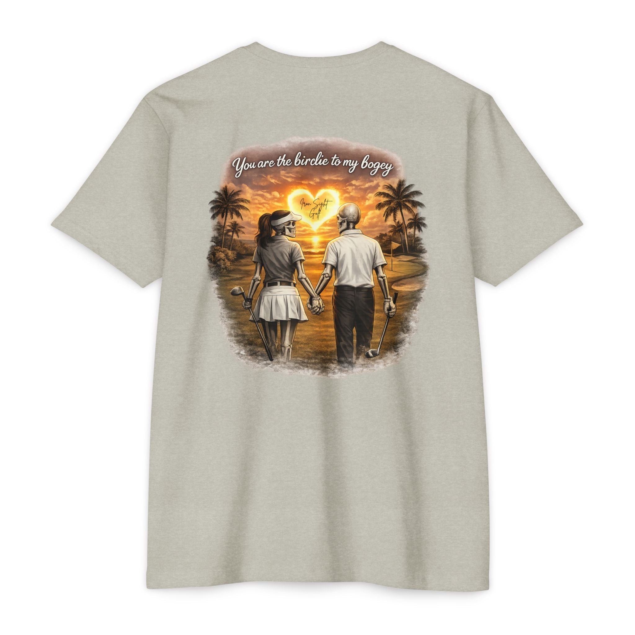 Skeleton Golf Couples Youre the Birdie to My Bogey T-Shirt - image 8
