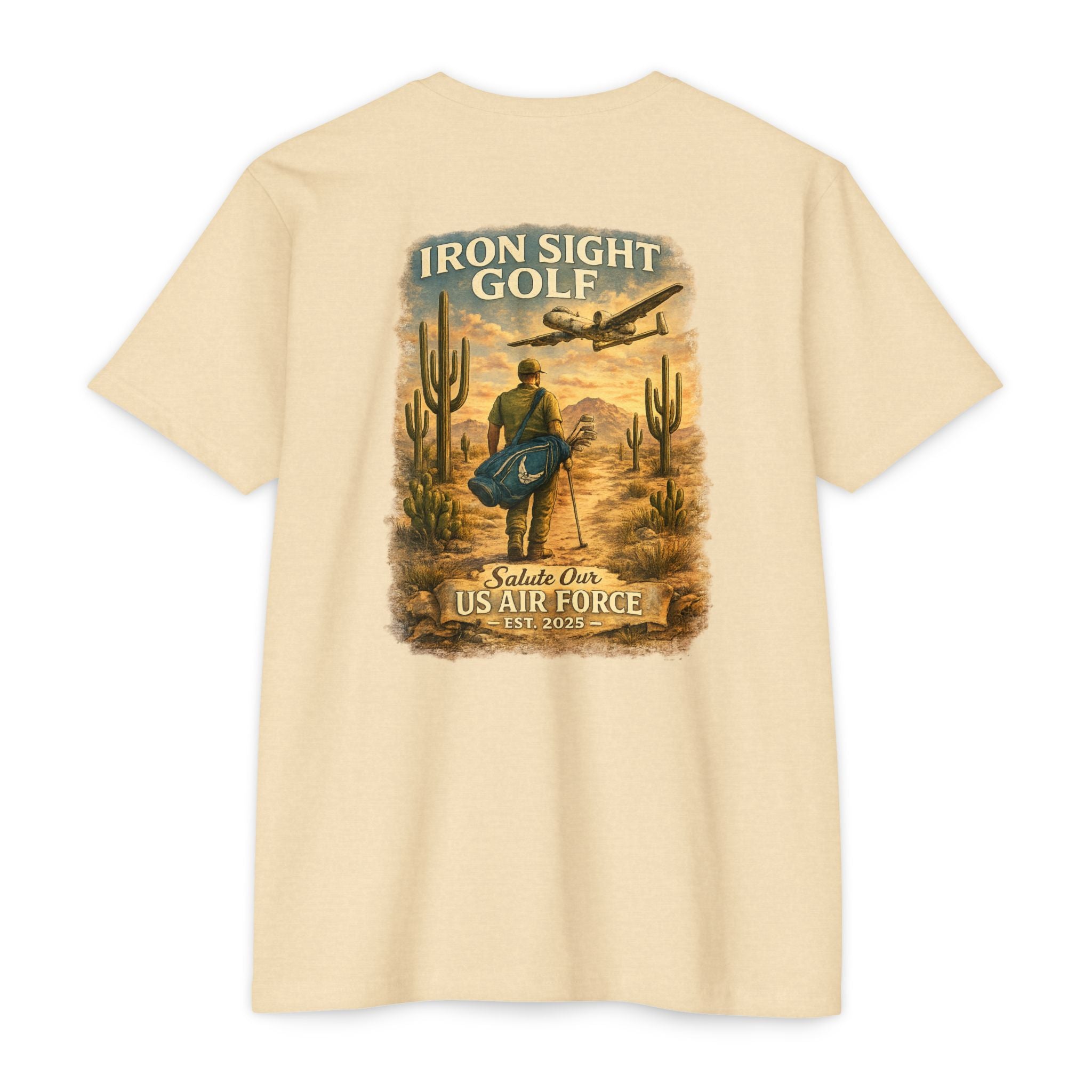 US Air Force Salute to Service Iron Sight Golf T-Shirt - image 4