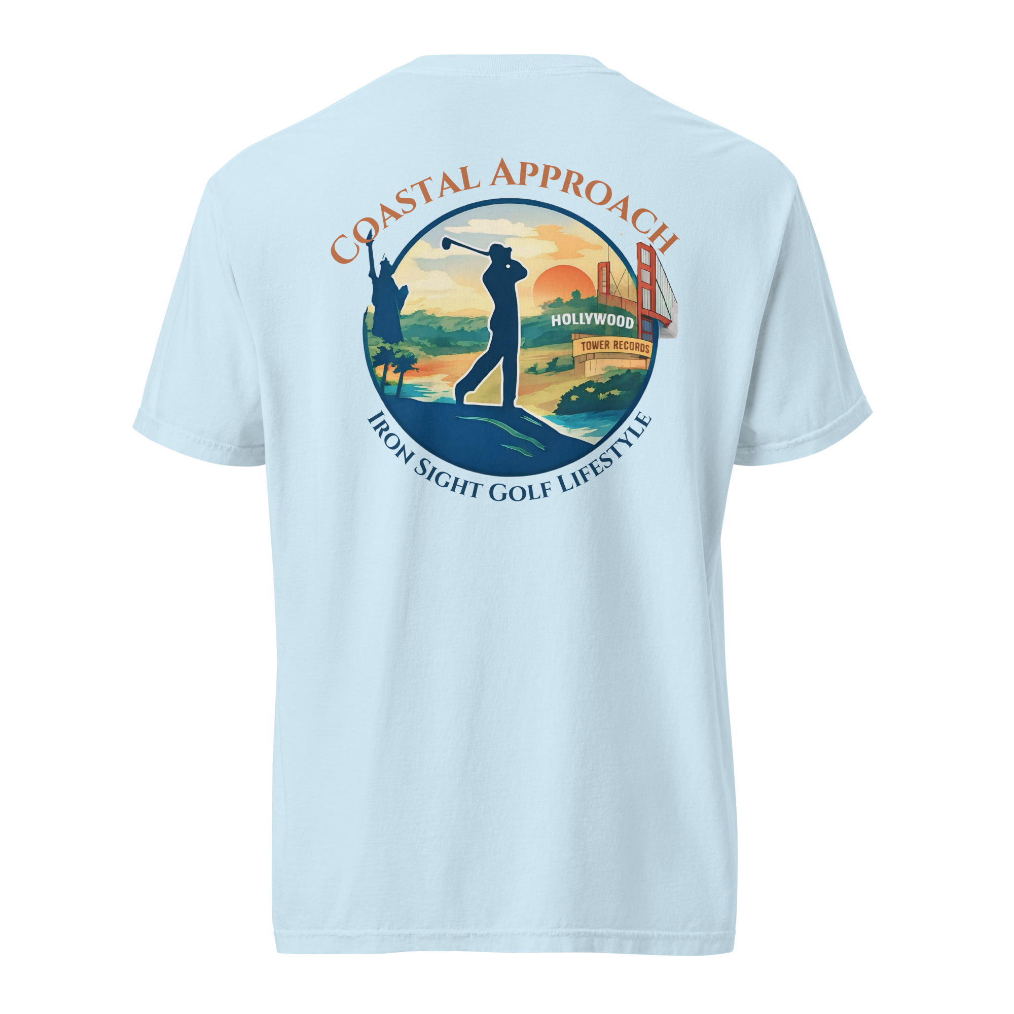 Coastal Approach Cotton Tee - Comfort Meets Style for Ultimate Relaxation - Iron Sight Golf