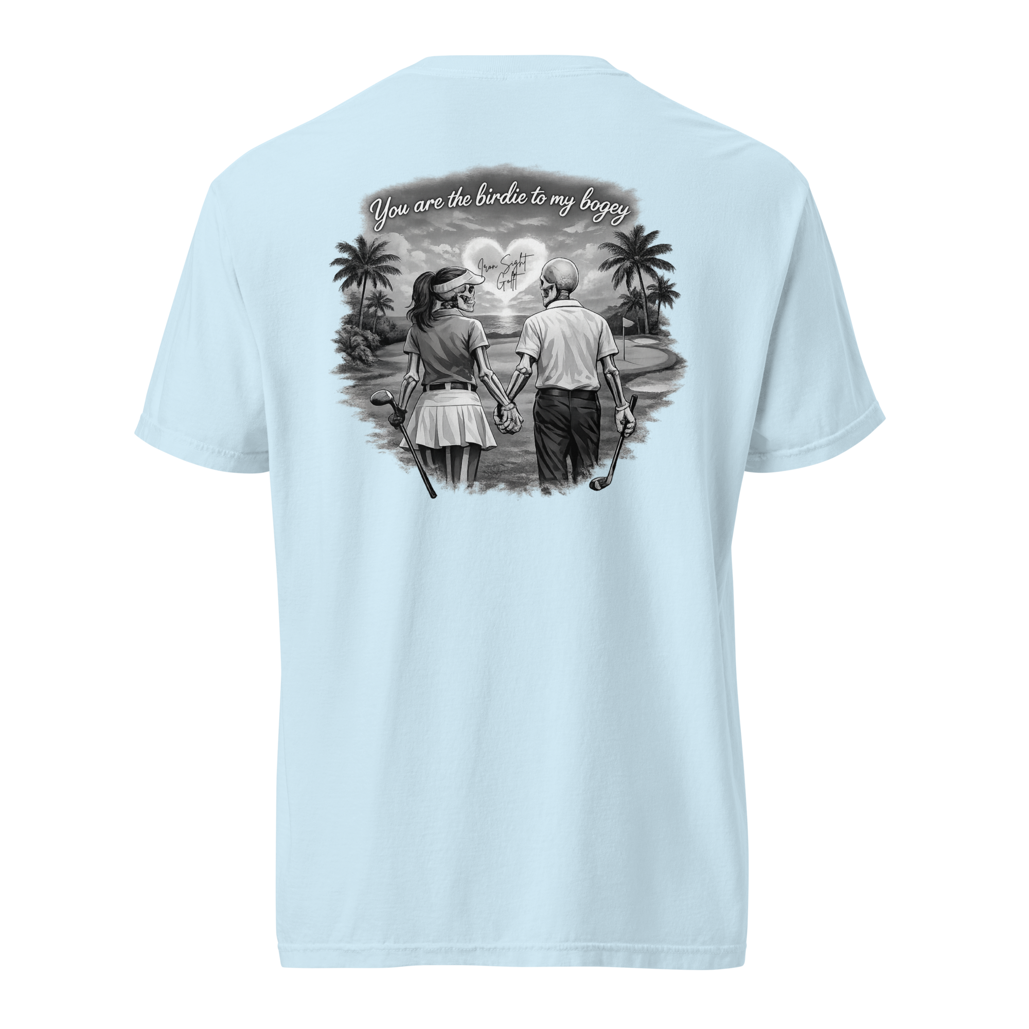 Valentine's Golf Cotton Tee - Birdie to My Bogey Design - Iron Sight Golf