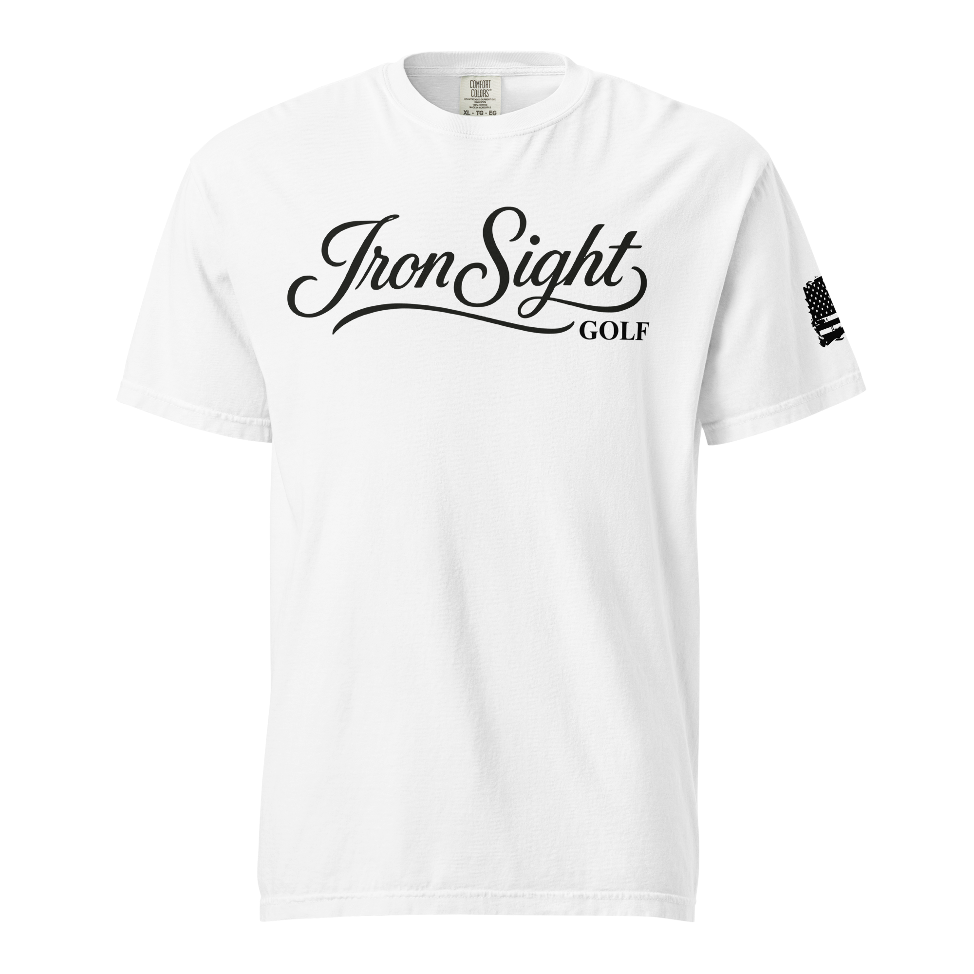 Iron Sight Script Logo Tee - Premium Cotton T-Shirt for Casual Style - Iron Sight Golf