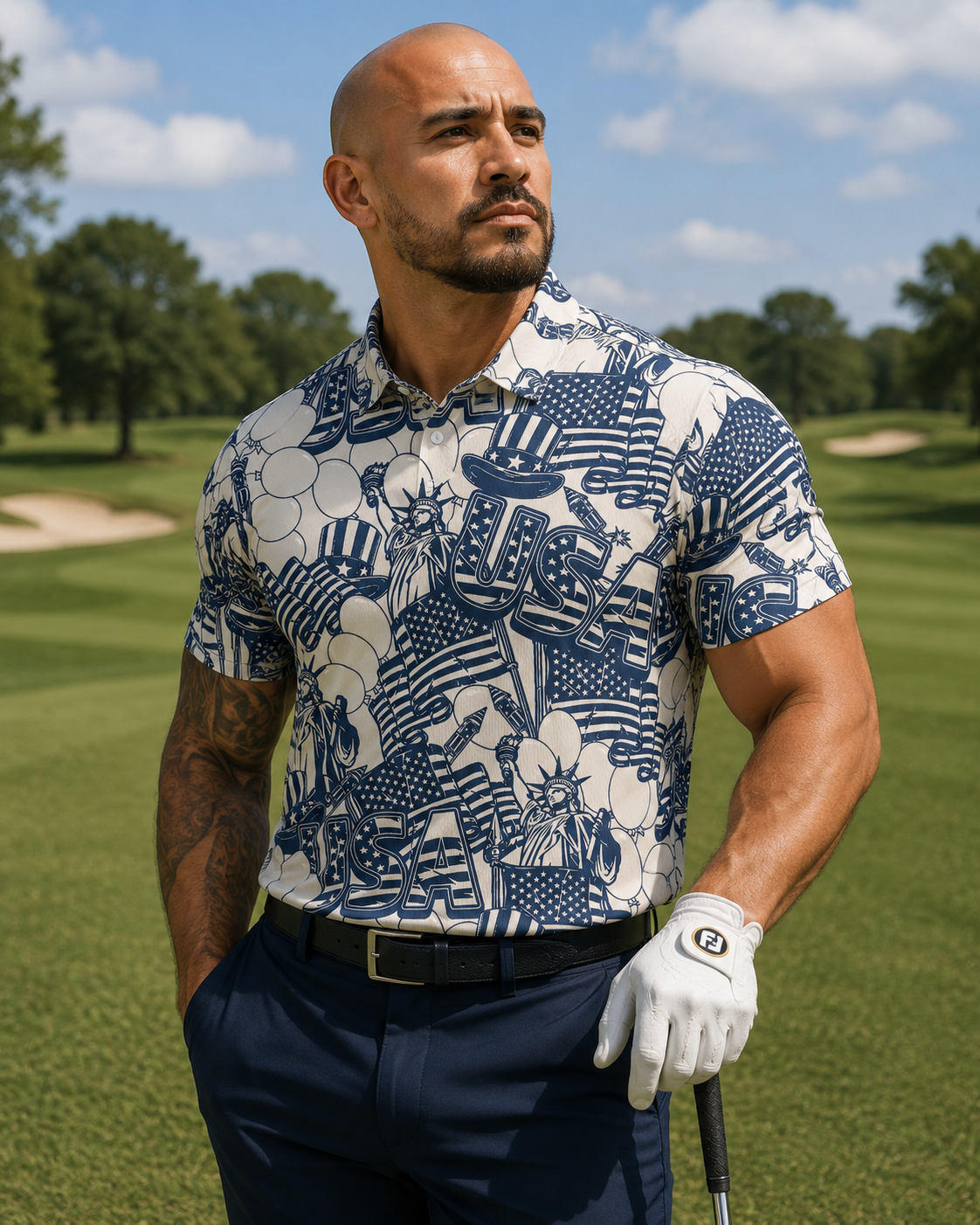 USA Freedom Performance Golf Polo - image 1