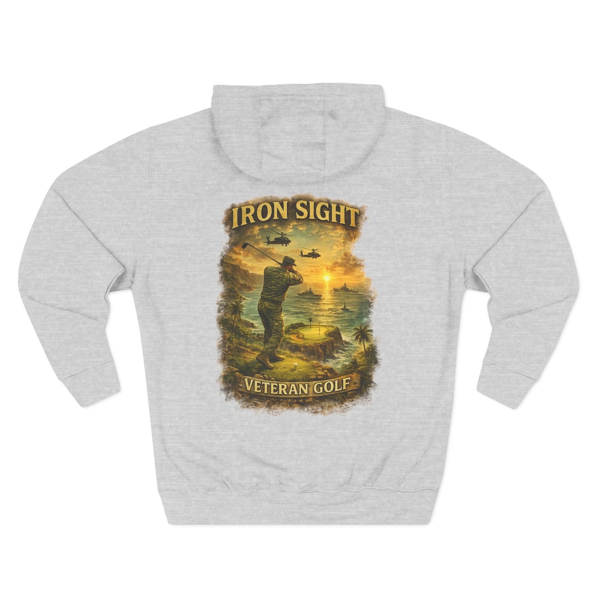 Veteran Golf Cliff Shot Military Hoodie - image 5