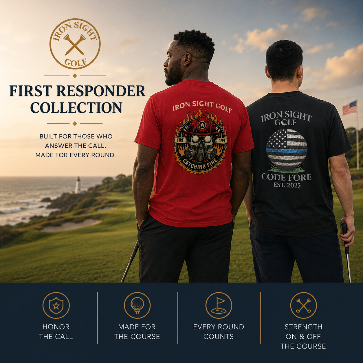 First Responder Apparel Collection: Gear Up with Premium First Responder Clothing - Iron Sight Golf