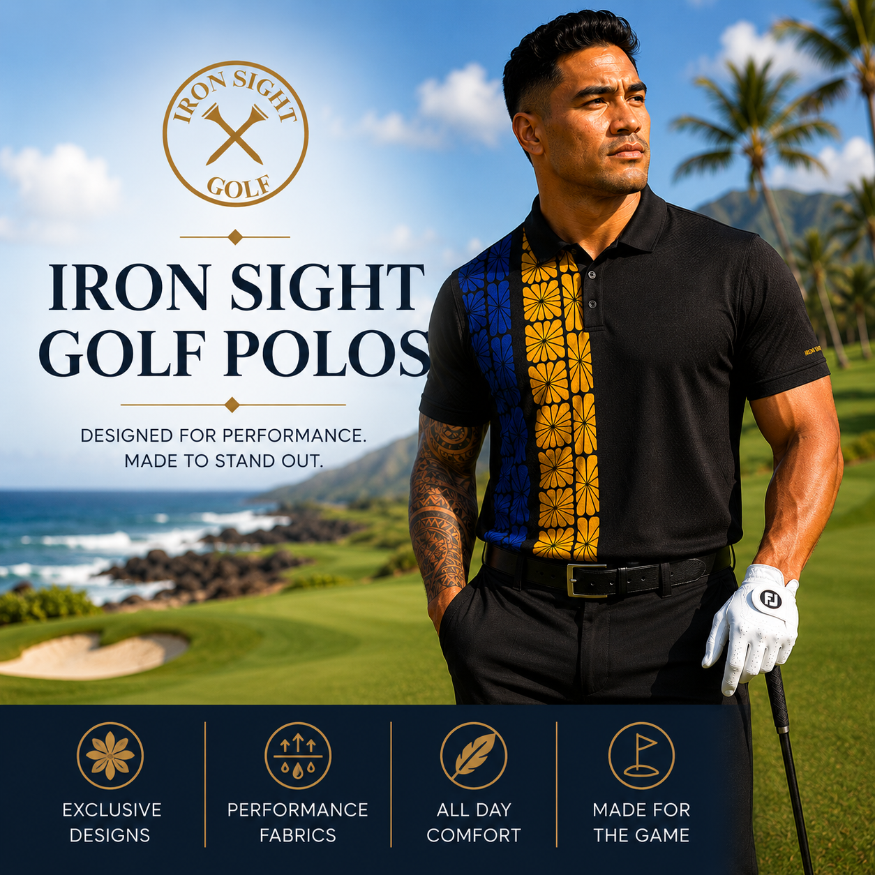 Polo Shirts for Men - Stylish and Comfortable Collection - Iron Sight Golf