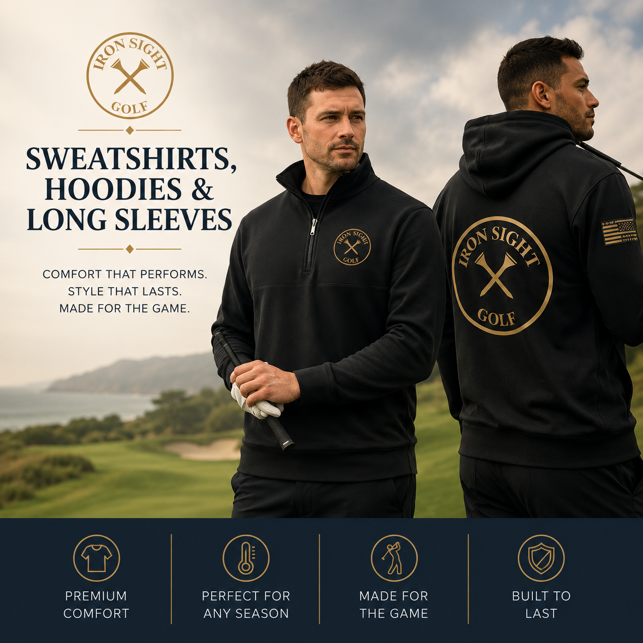 Sweatshirts for Men and Women - Comfort Meets Style - Iron Sight Golf