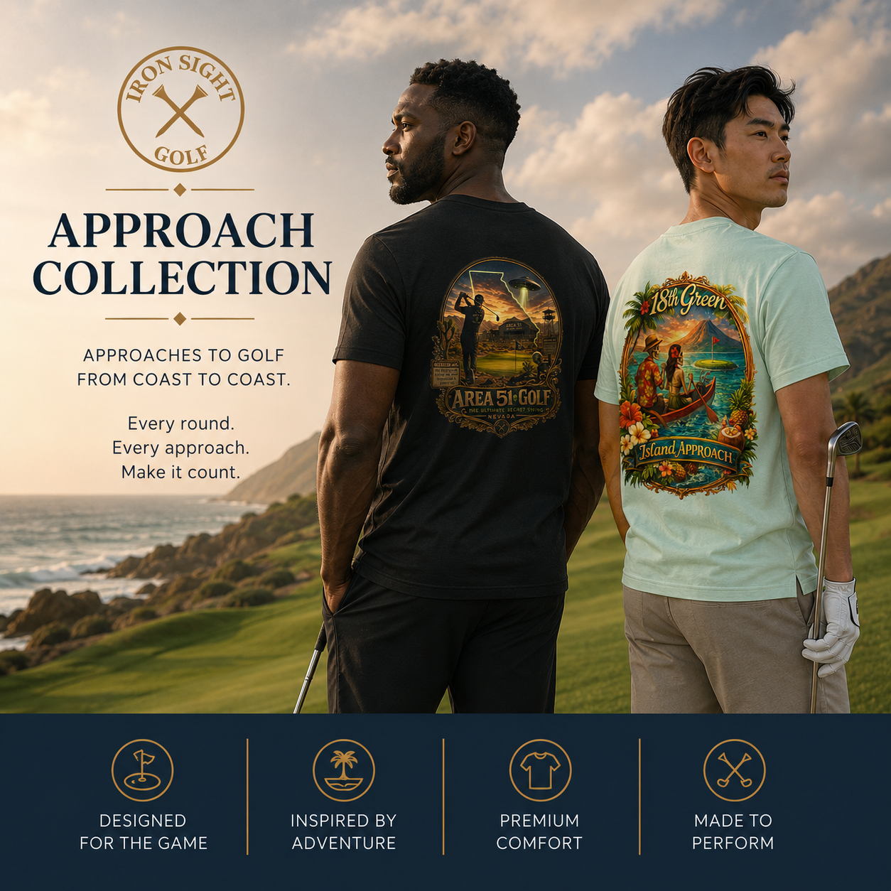 Approach Styles Clothing Collection - Trendy and Versatile Fashion - Iron Sight Golf