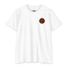 Trick or Tee Halloween golf T-shirt with witch and pumpkin graphic