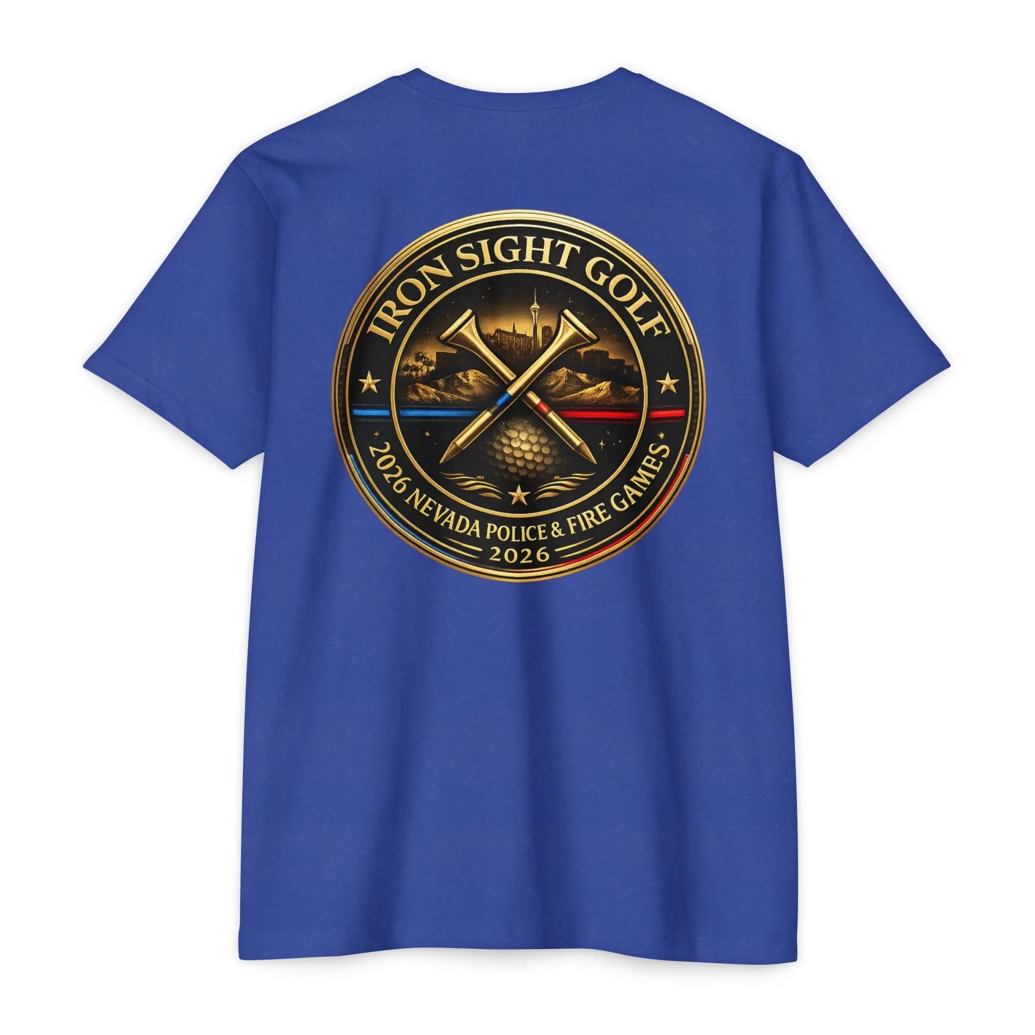 Nevada Police Fire Golf T-Shirt - Iron Sight Golf 2026 Games Edition Printify