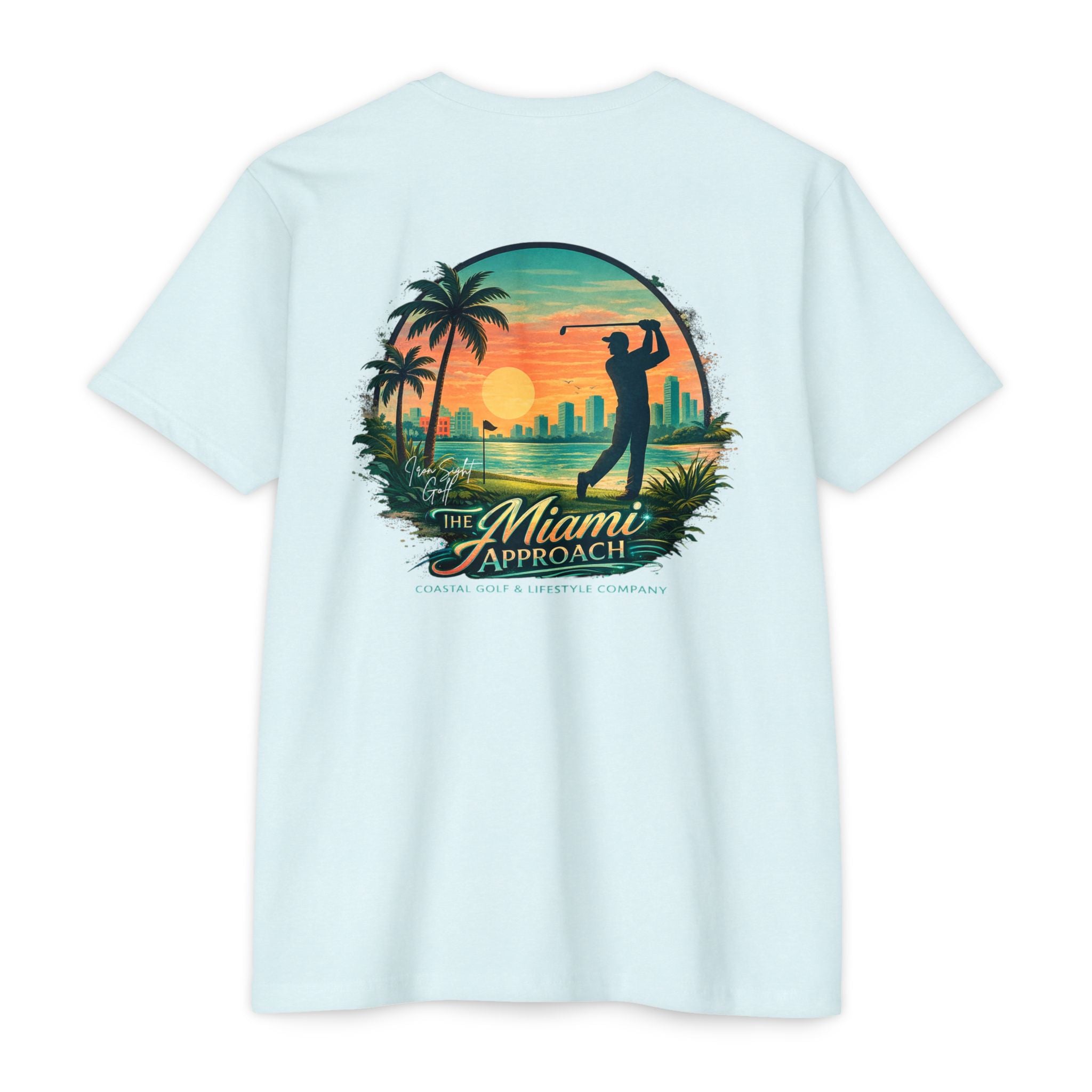 Miami Approach golf T-shirt by Iron Sight Golf