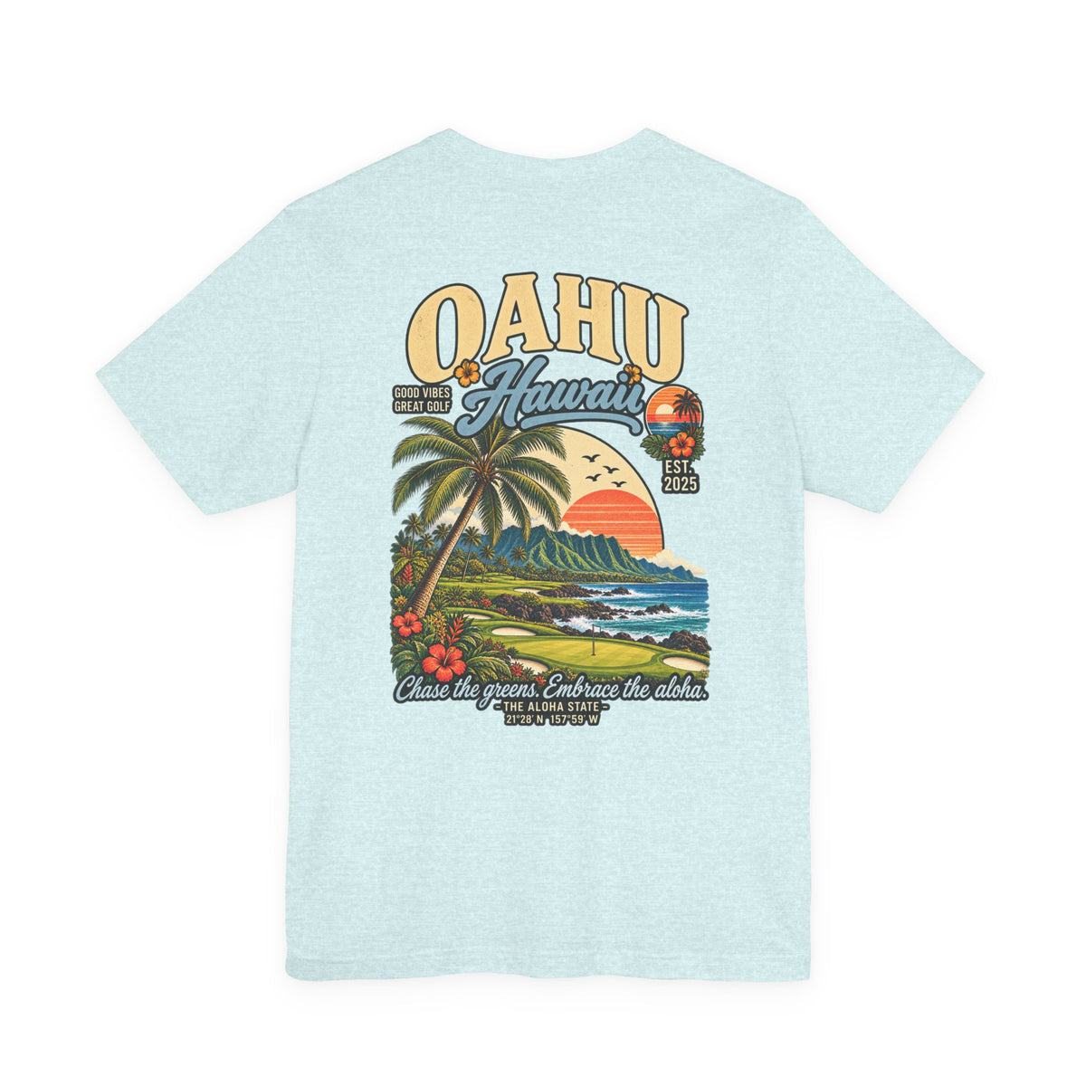 Oahu Hawaii Golf T-Shirt by Iron Sight Golf – product image 12