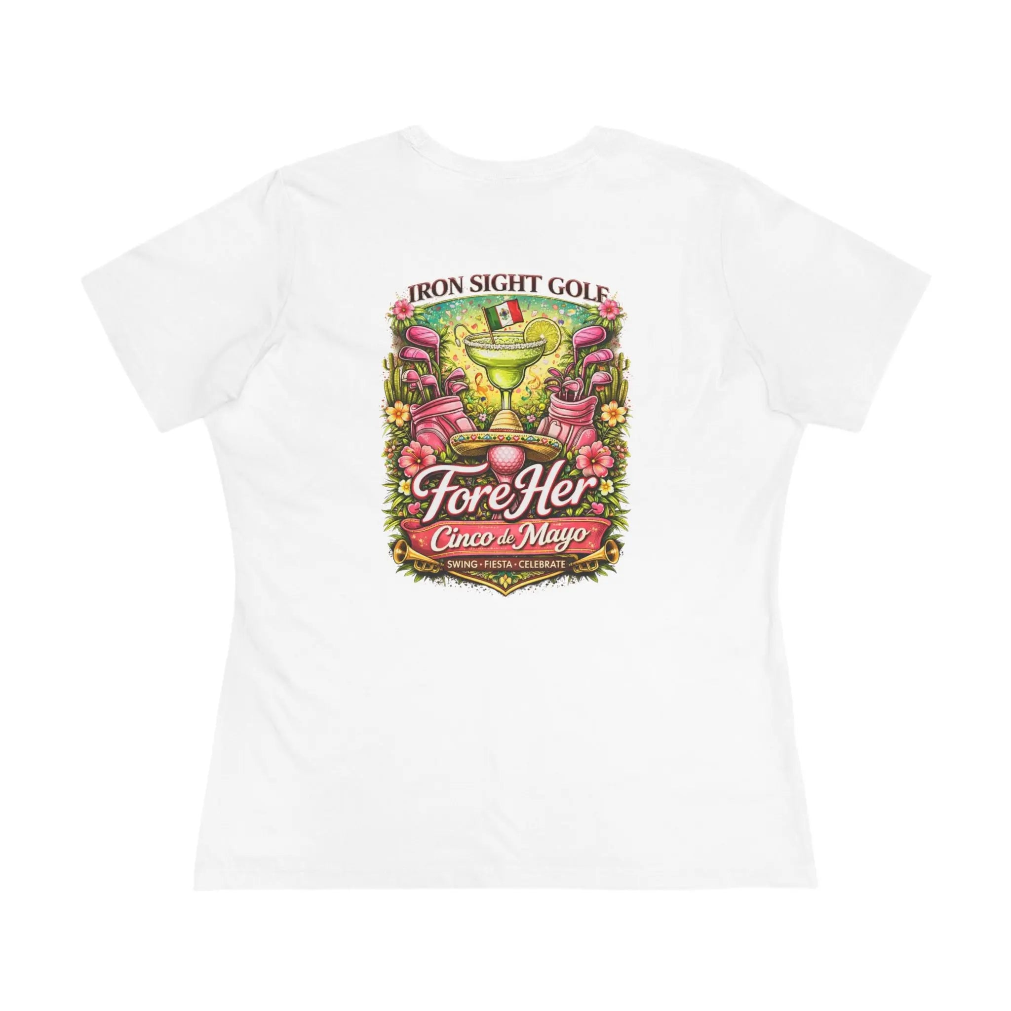 Cinco De Mayo "Fore Her" Women's Cotton Tee — Iron Sight Golf Printify