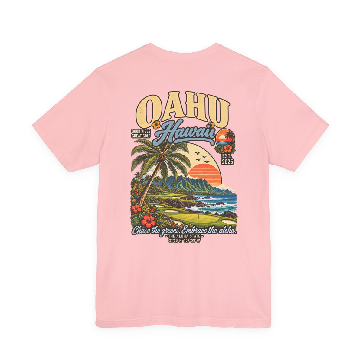 Oahu Hawaii Golf T-Shirt by Iron Sight Golf – product image 14