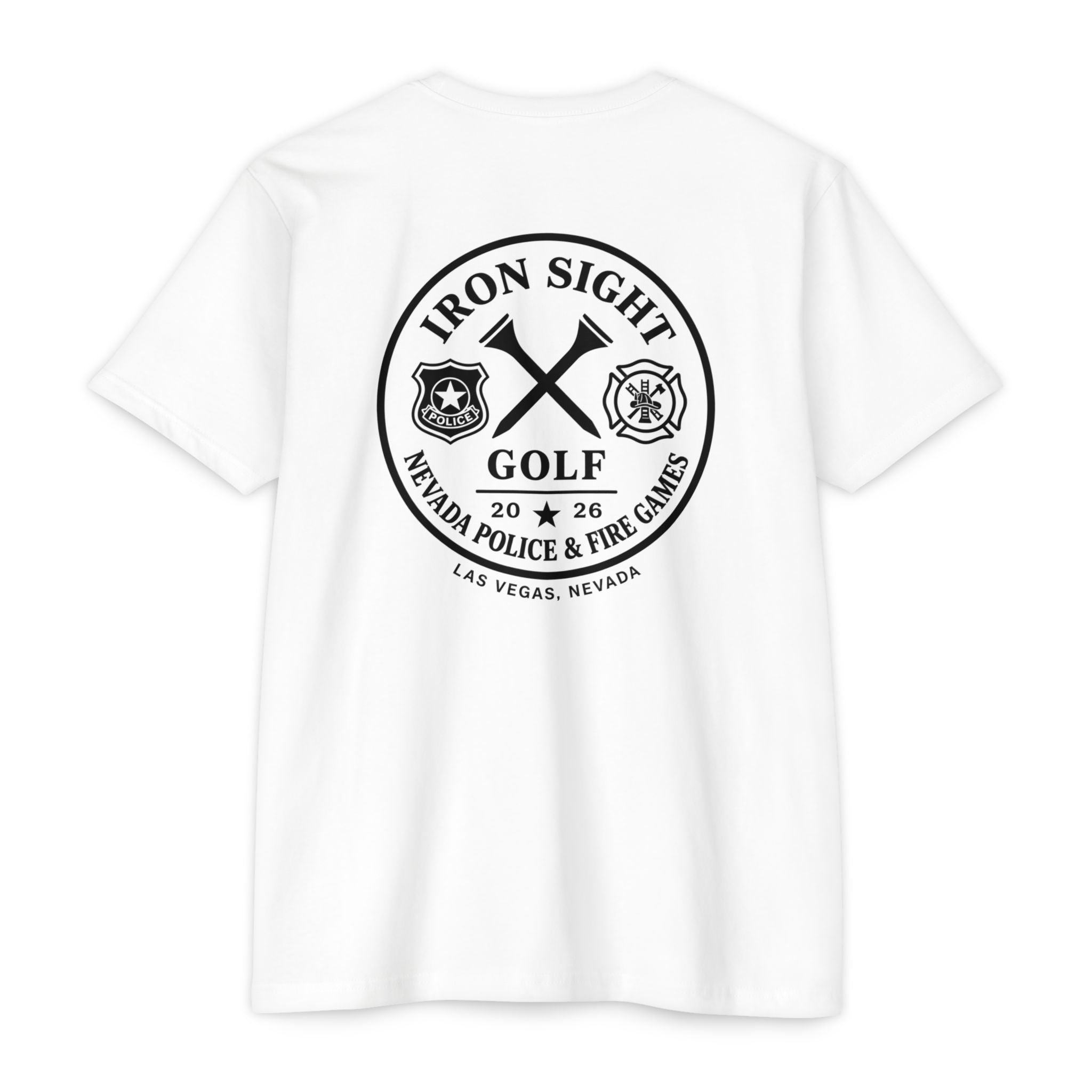 Nevada Police & Fire Golf Games 2026 Tee — Iron Sight Golf – Iron