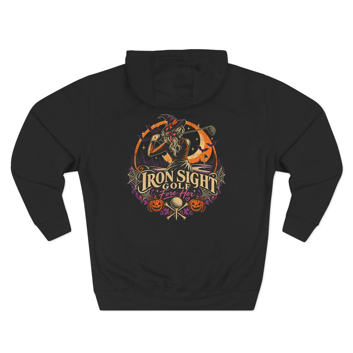 Golf Witch Halloween golf hoodie from the Fore Her collection