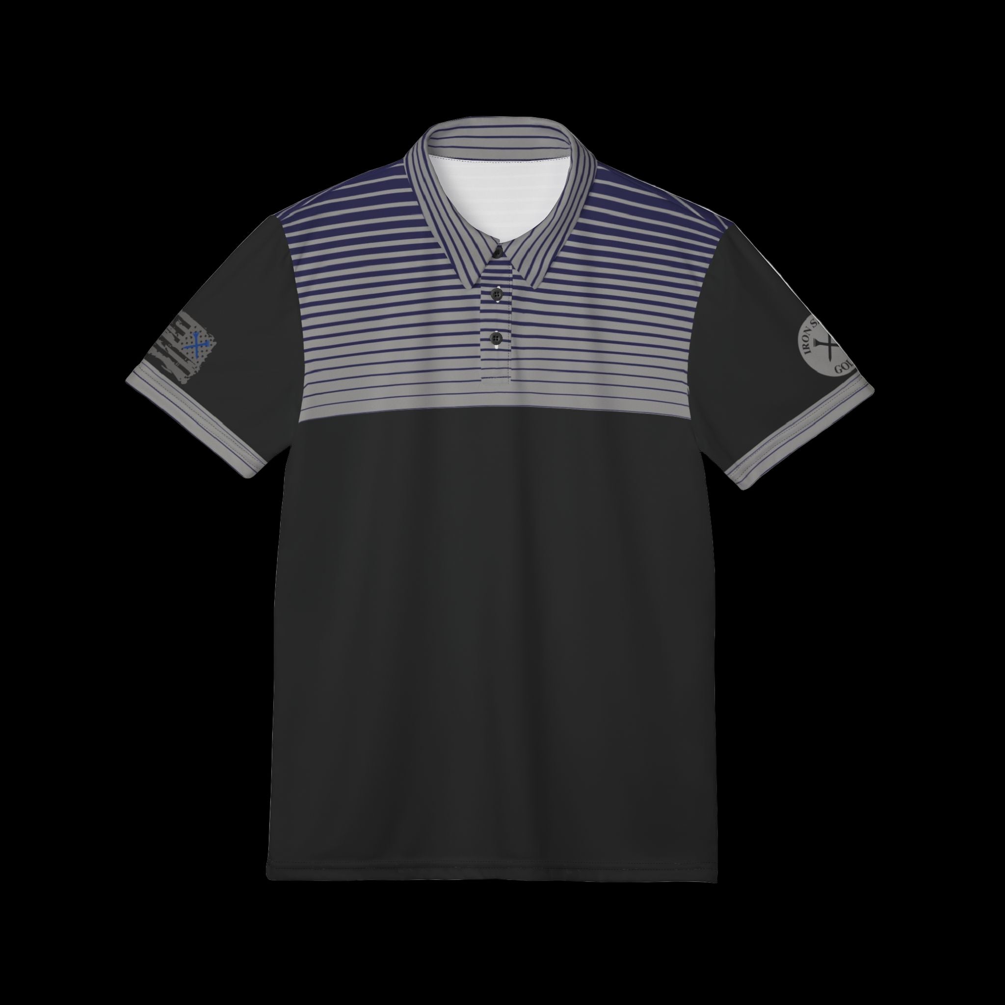 Iron Sight Golf - American Blue Performance Polo Shirt - Iron Sight Golf