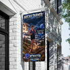 Micah Farmer vertical runner banner for cross country events