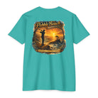 Pebble Beach Approach California coast golf lifestyle T-shirt by Iron Sight Golf