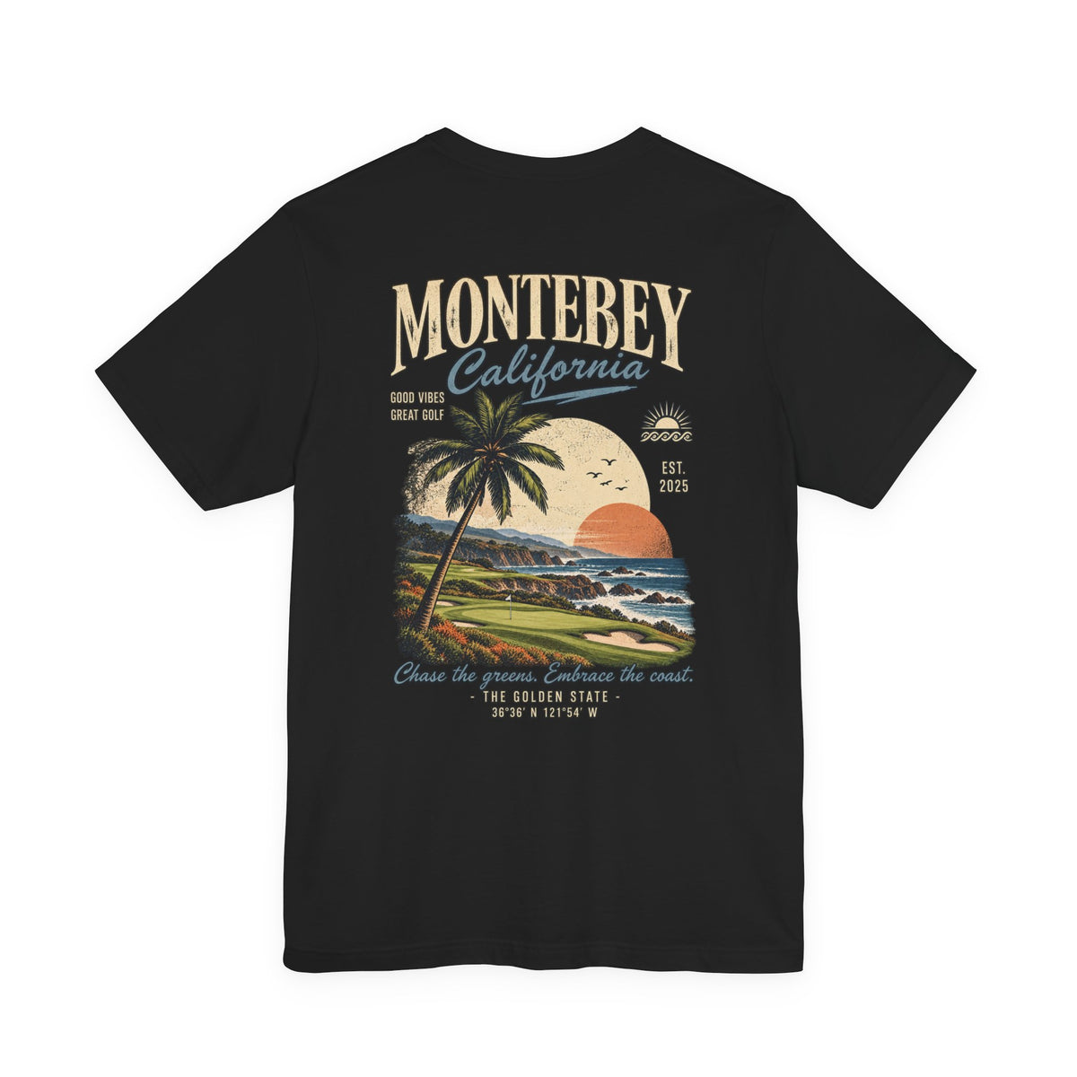 Monterey California Golf T-Shirt by Iron Sight Golf – product image 10